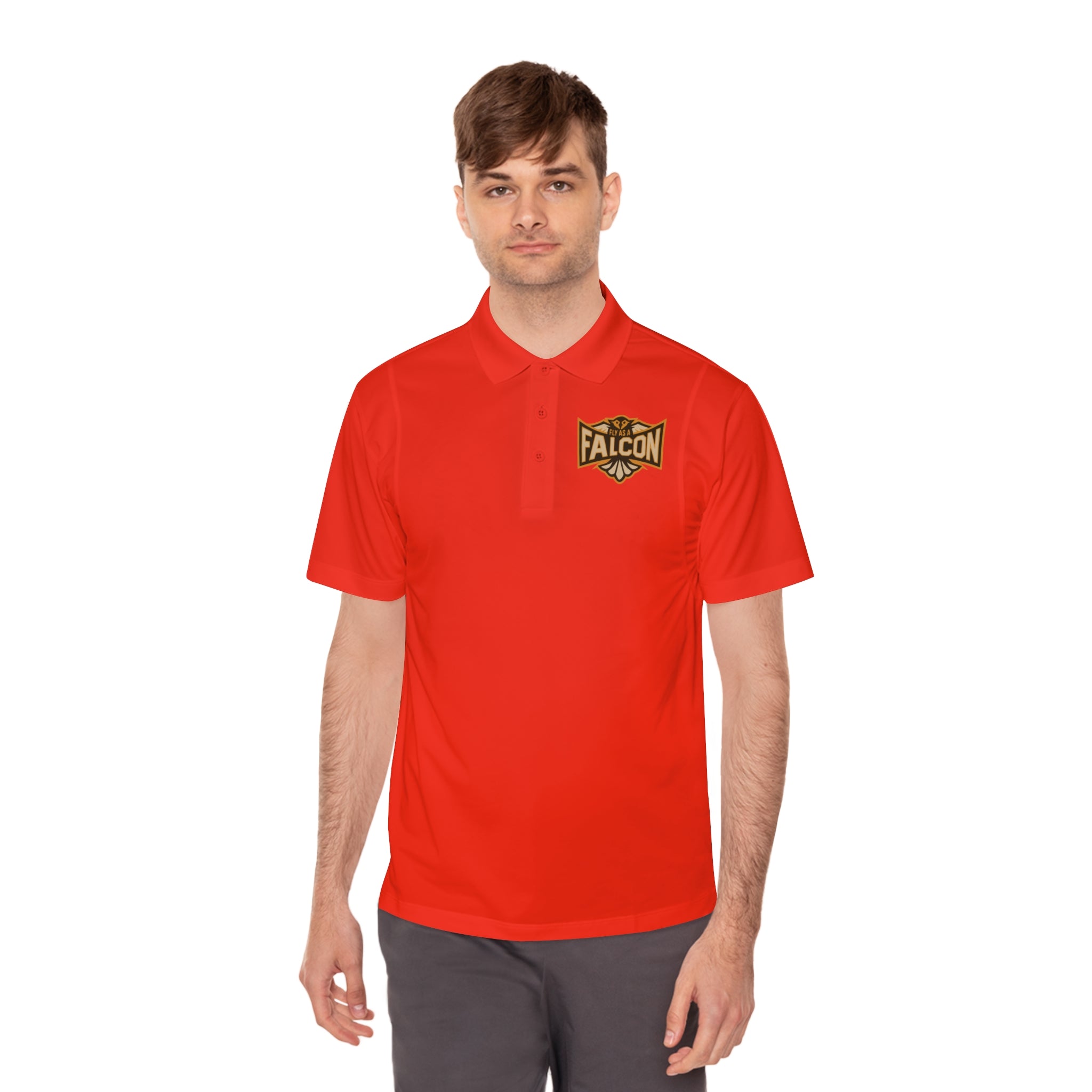 Fly As A Falcon Polo Shirt | Sepia