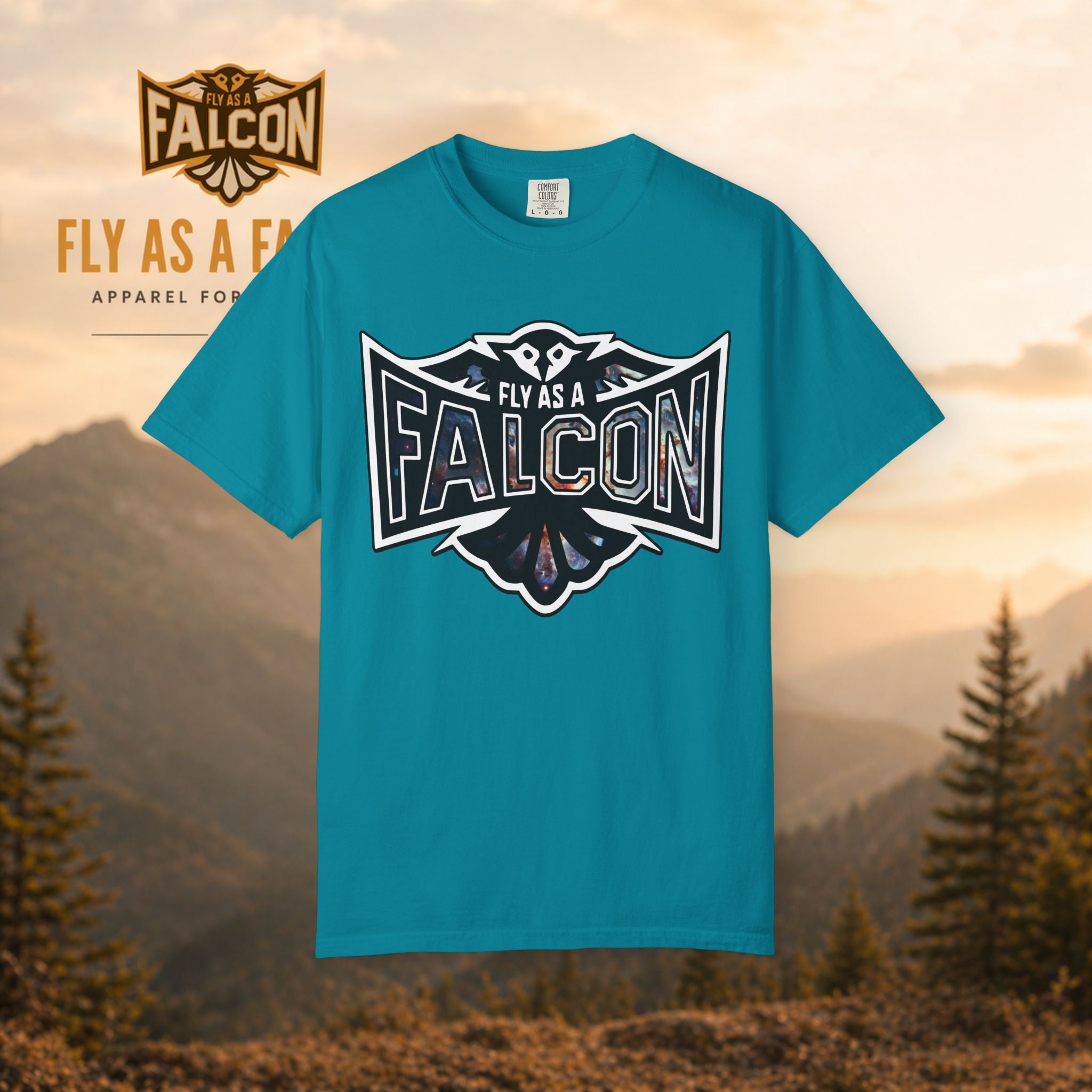 Fly As A Falcon Graphic T-Shirt | Cosmos