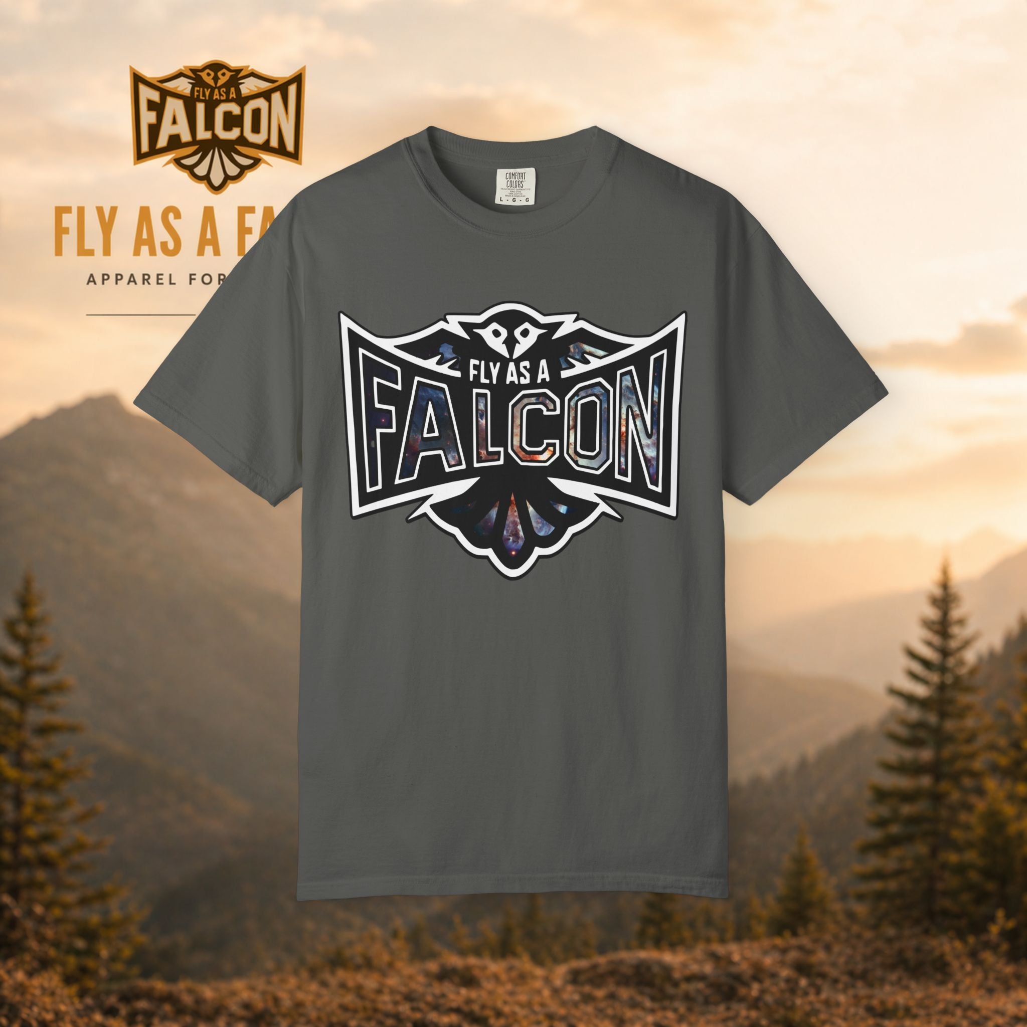 Fly As A Falcon Graphic T-Shirt | Cosmos
