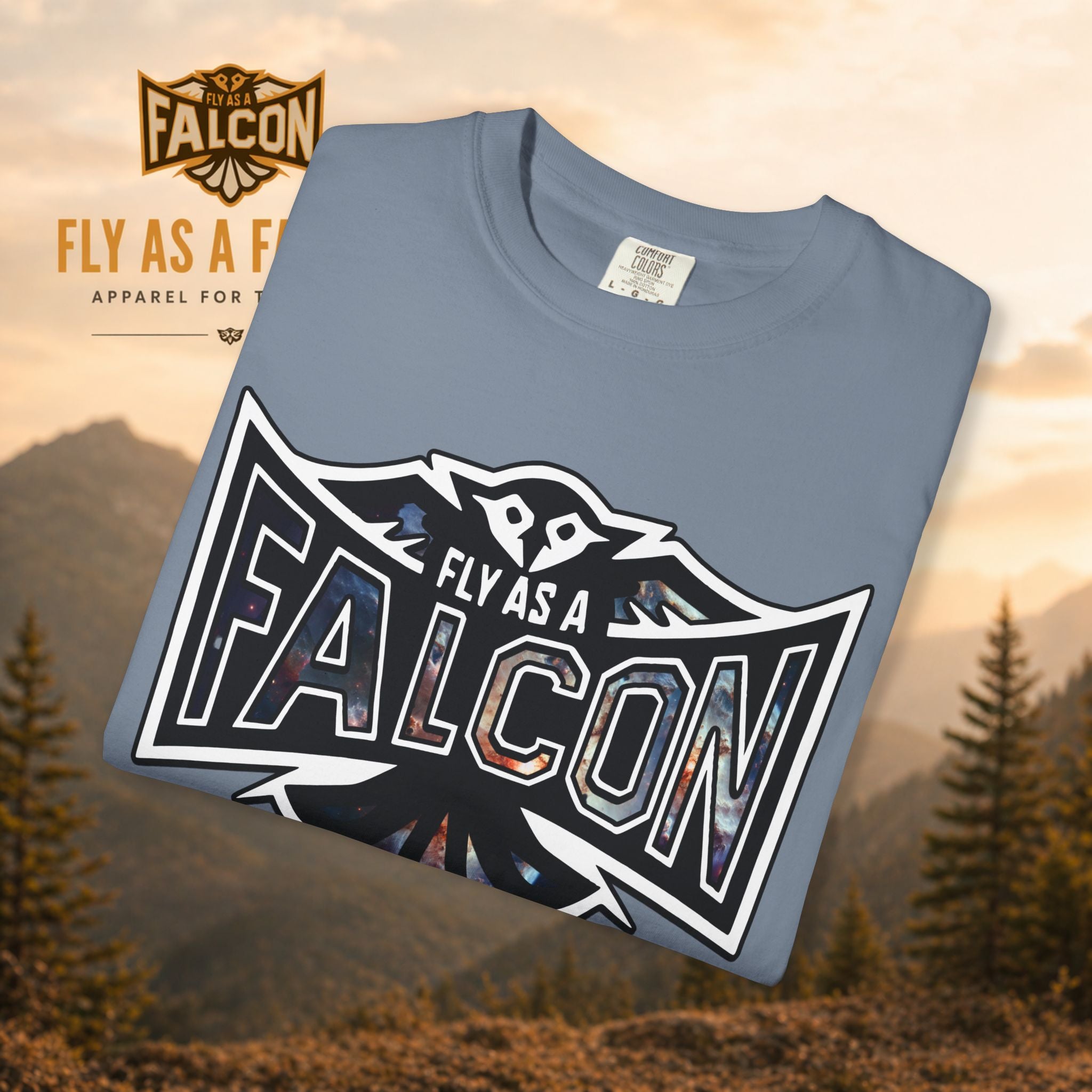 Fly As A Falcon Graphic T-Shirt | Cosmos