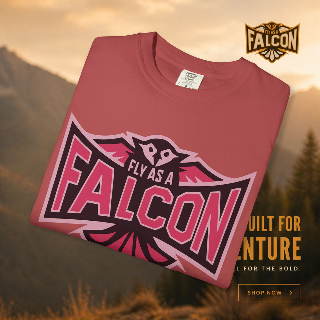Fly As A Falcon T-Shirt | Wild Rose
