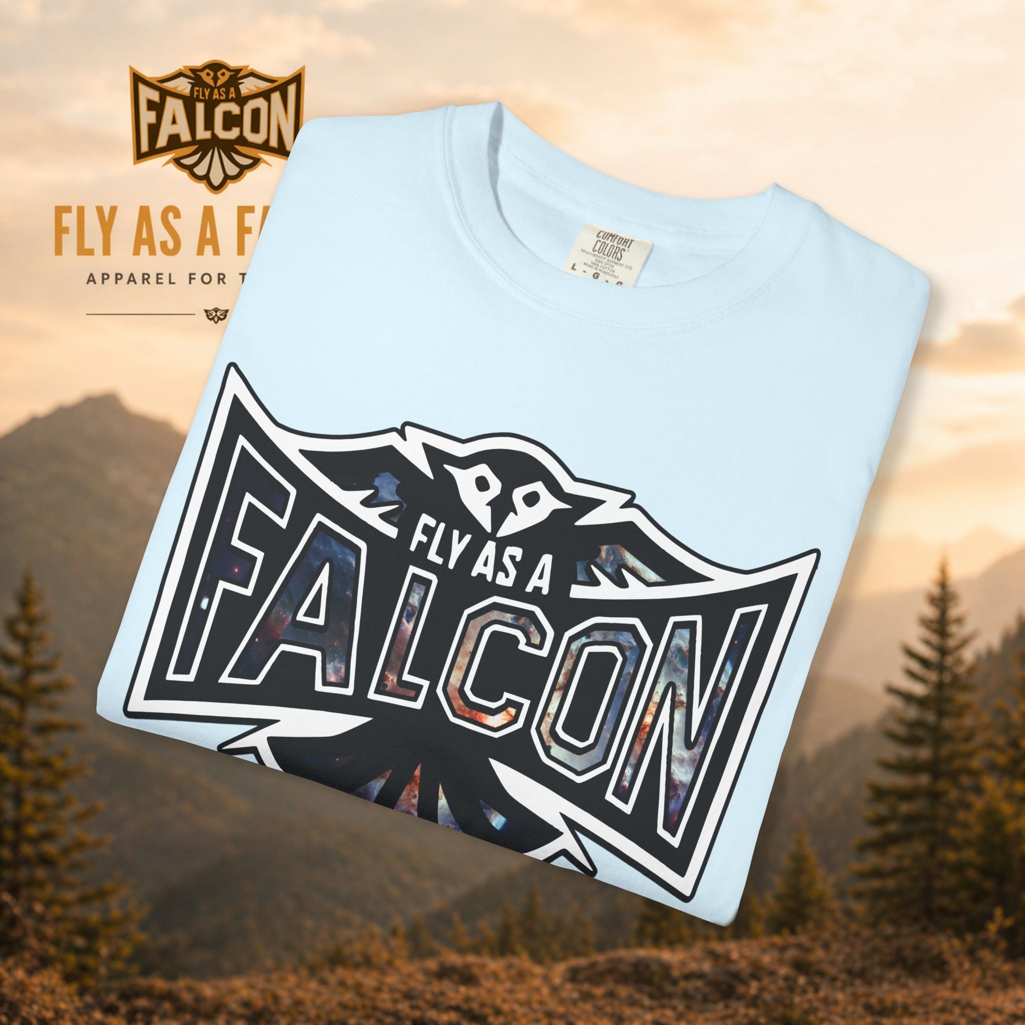 Fly As A Falcon Graphic T-Shirt | Cosmos