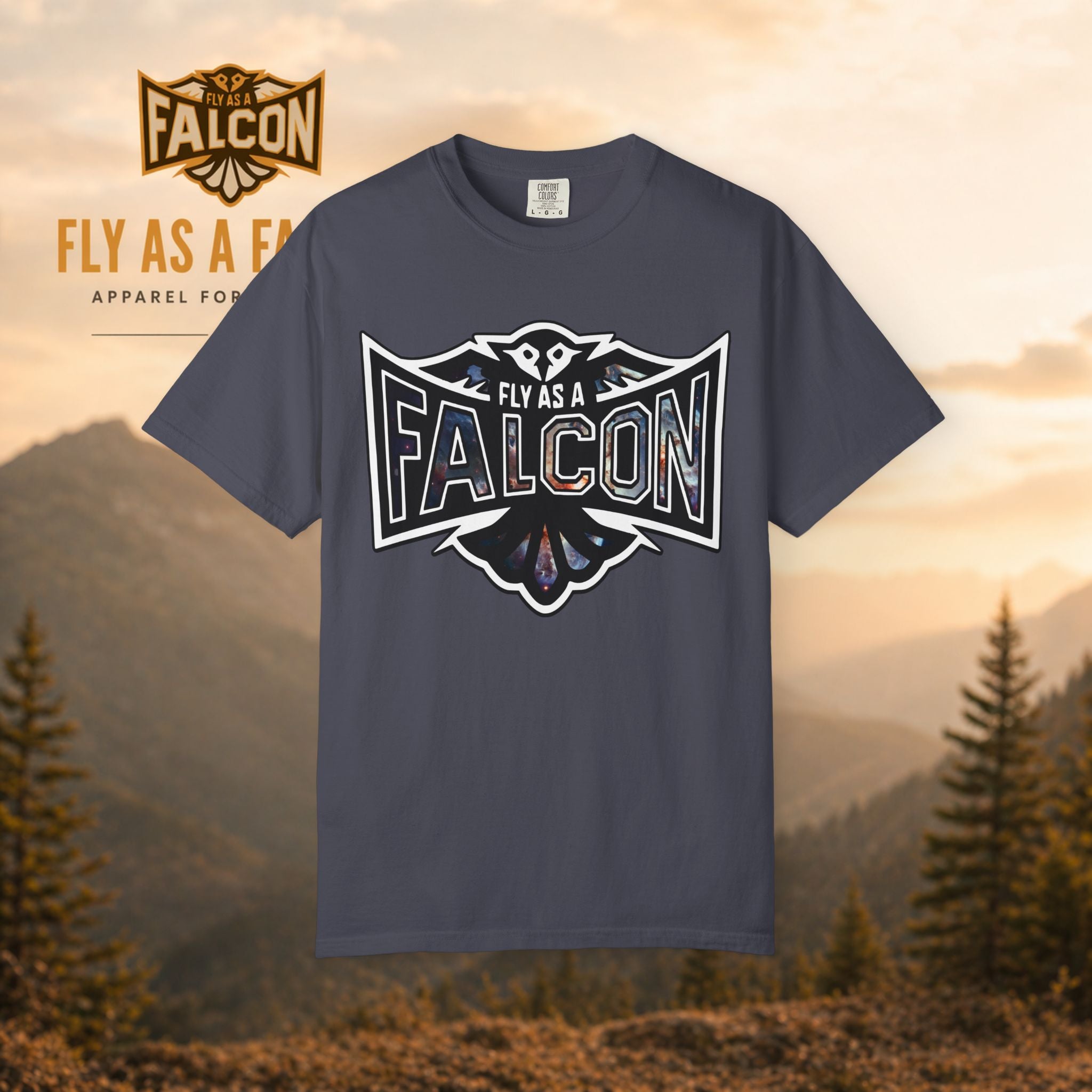 Fly As A Falcon Graphic T-Shirt | Cosmos