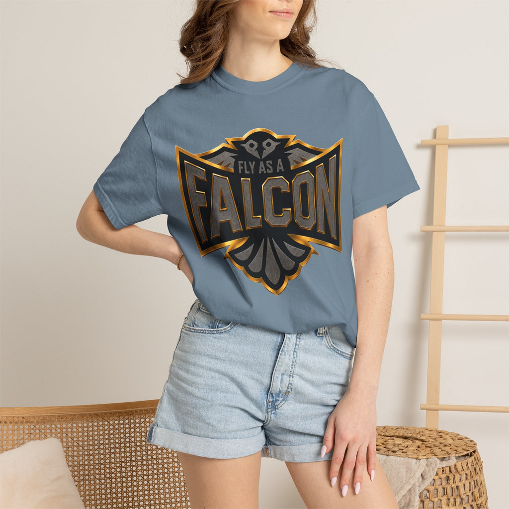 Fly As A Falcon Graphic T-Shirt | Black & Gold Collection 02