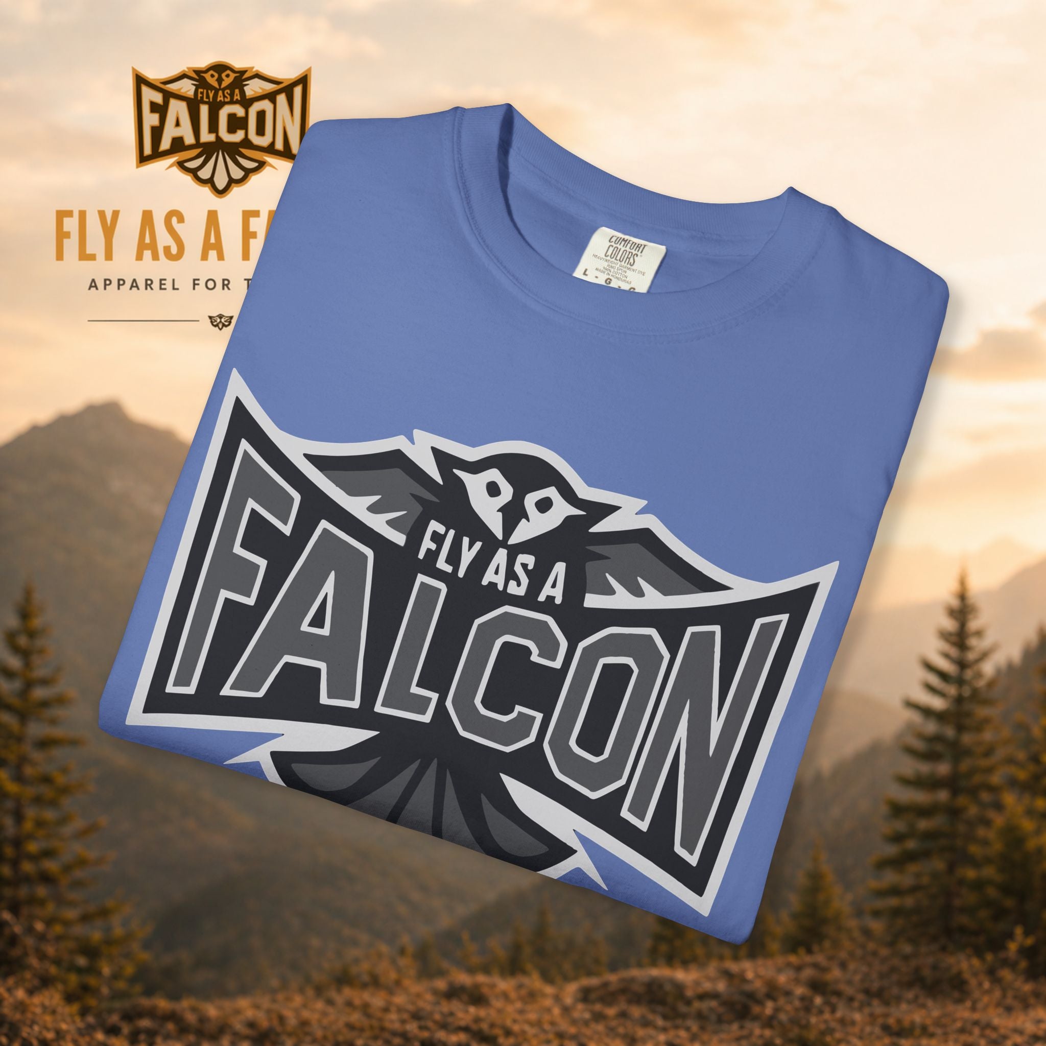 Fly As A Falcon T-Shirt  |  Granite