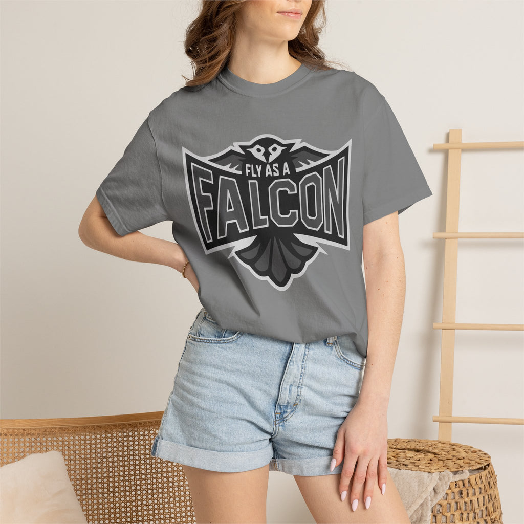 Fly As A Falcon T-Shirt  |  Granite