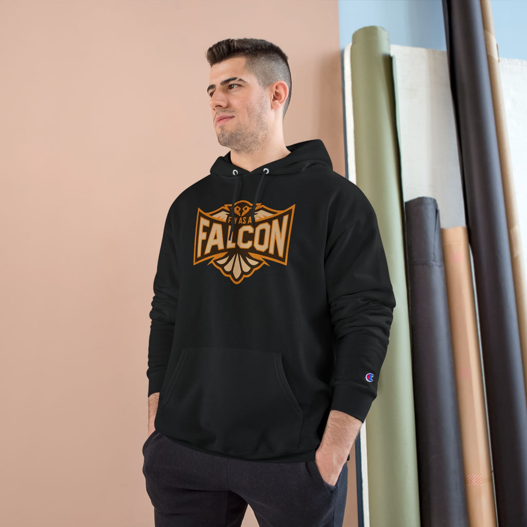 Fly As A Falcon Champion Hoodie | Sepia
