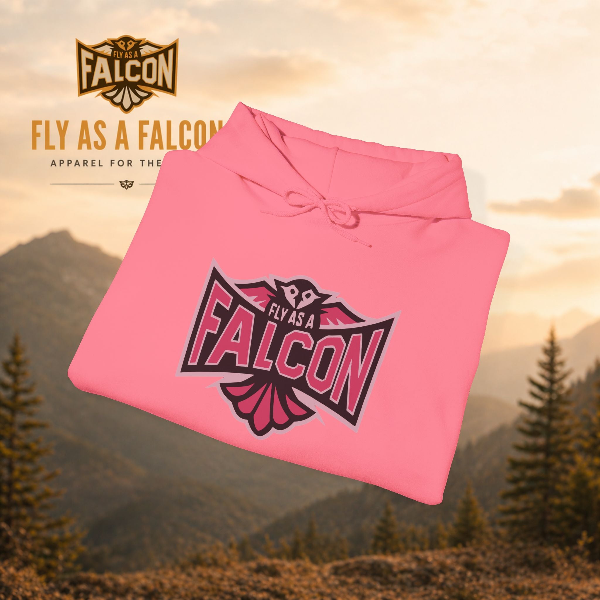 Fly As A Falcon Hoodie | Wild Rose