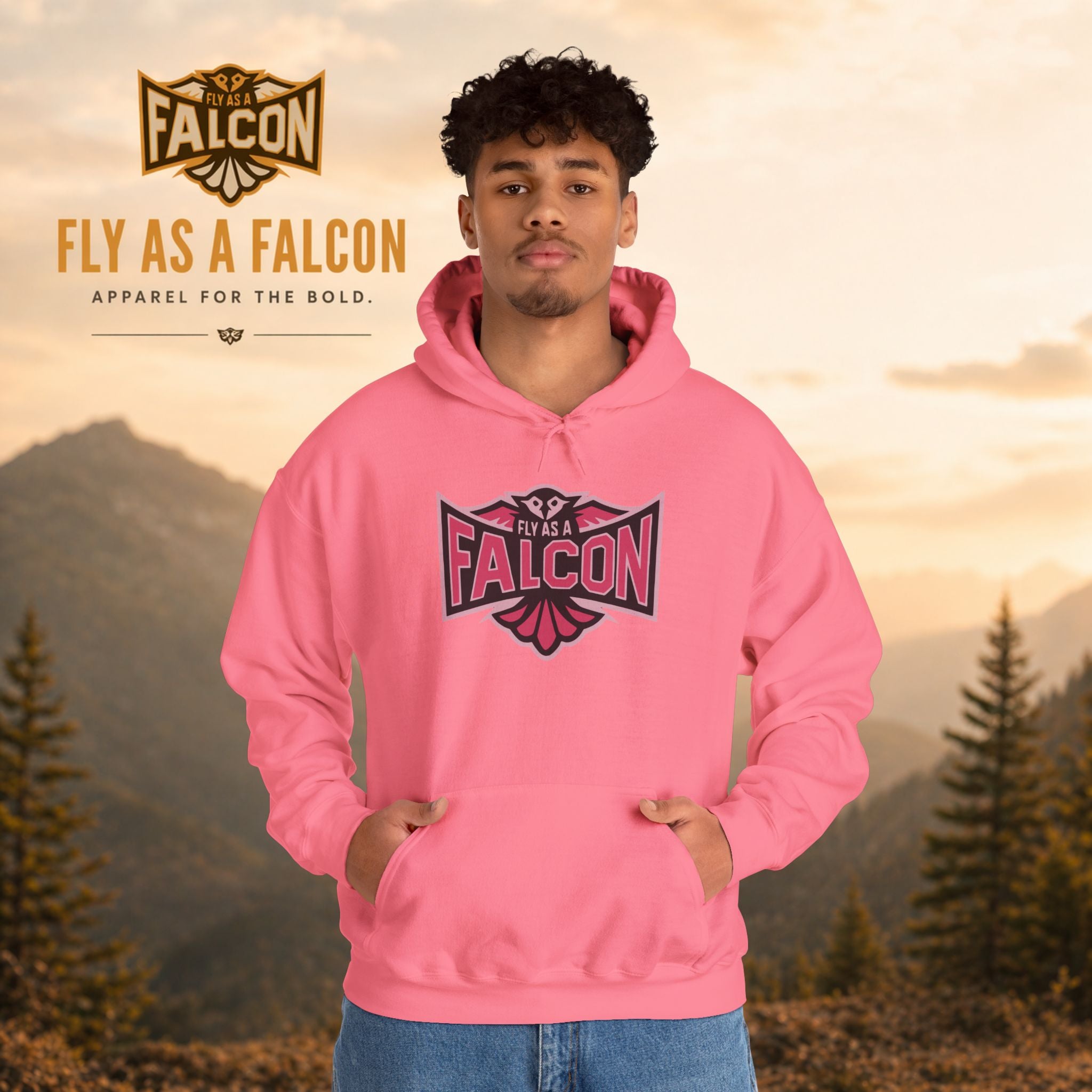 Fly As A Falcon Hoodie | Wild Rose