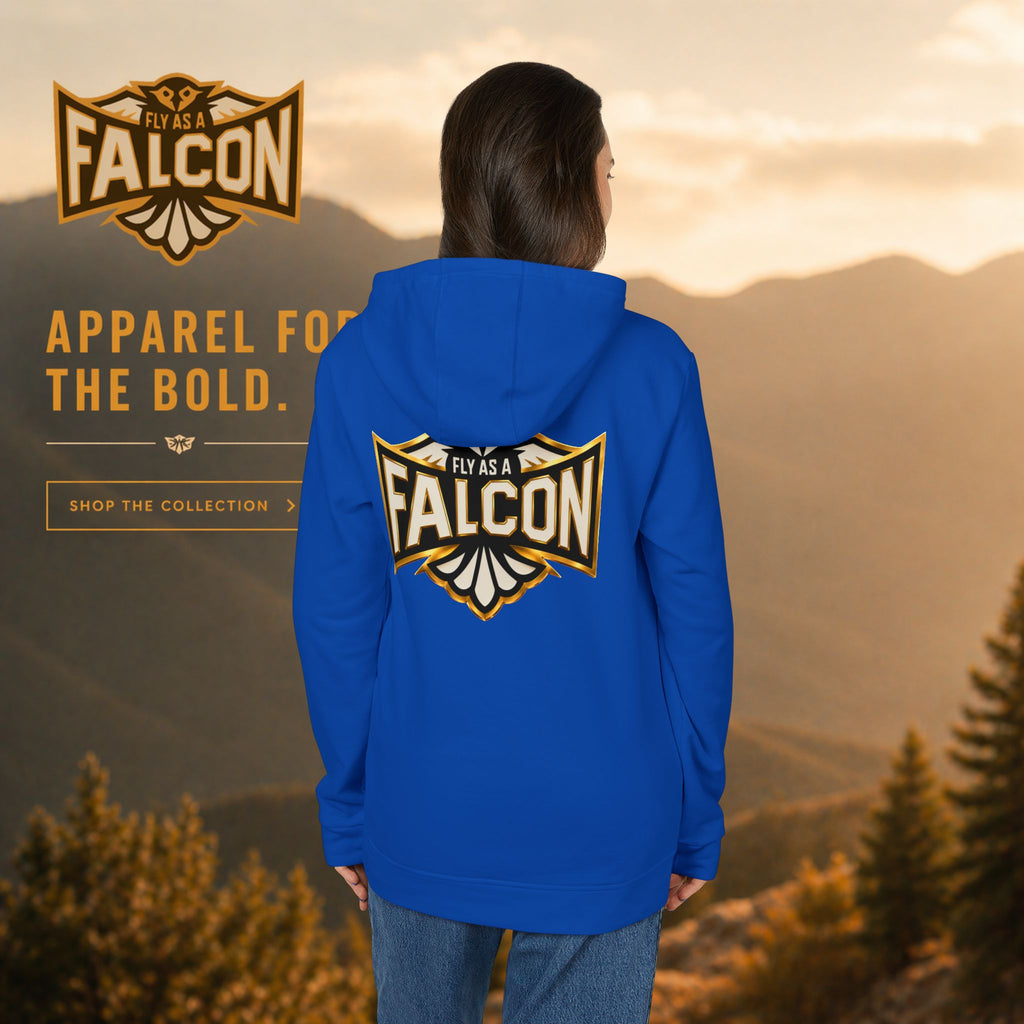 Fly As A Falcon Adidas Pullover Hoodie | Black & Gold Collection 01