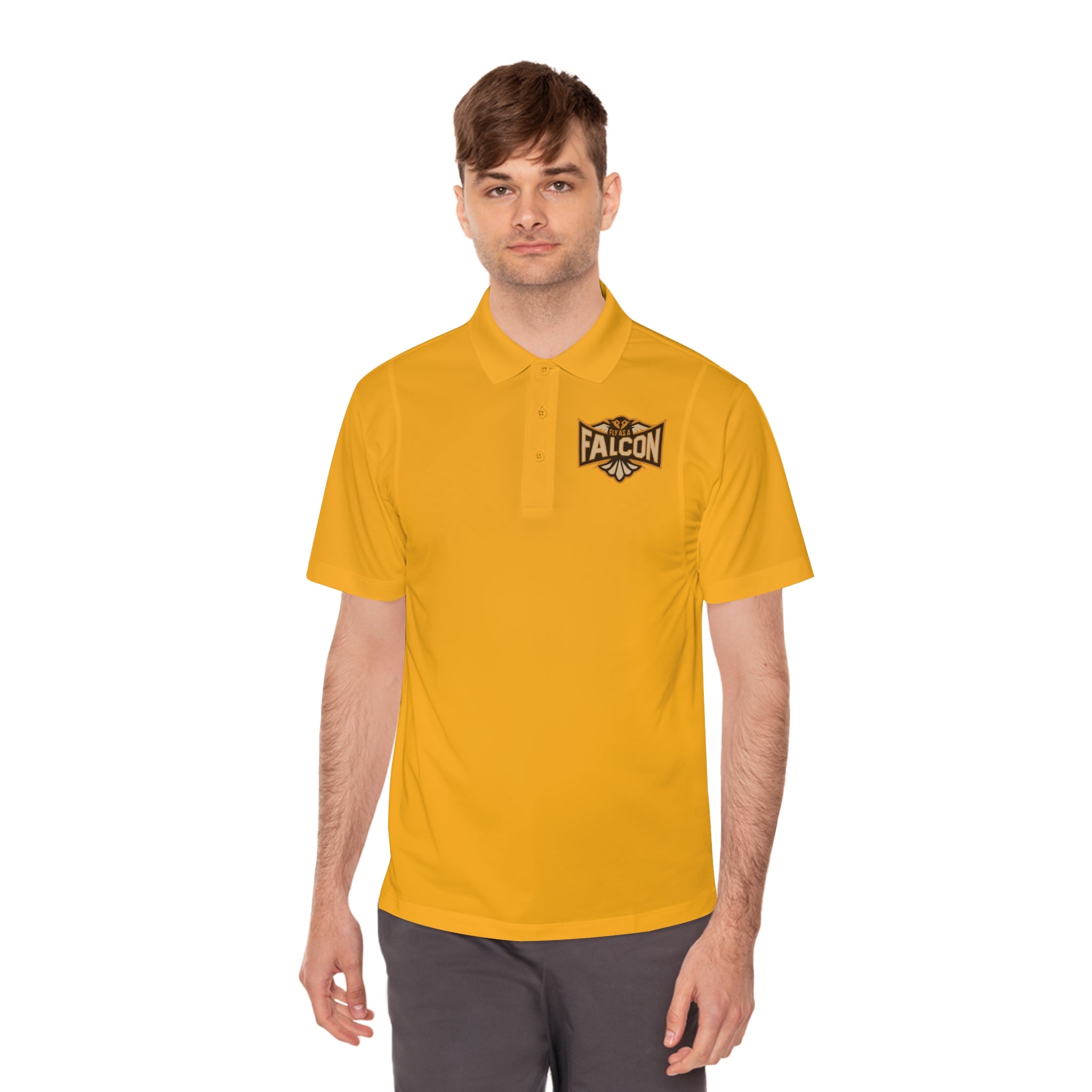 Fly As A Falcon Polo Shirt | Sepia