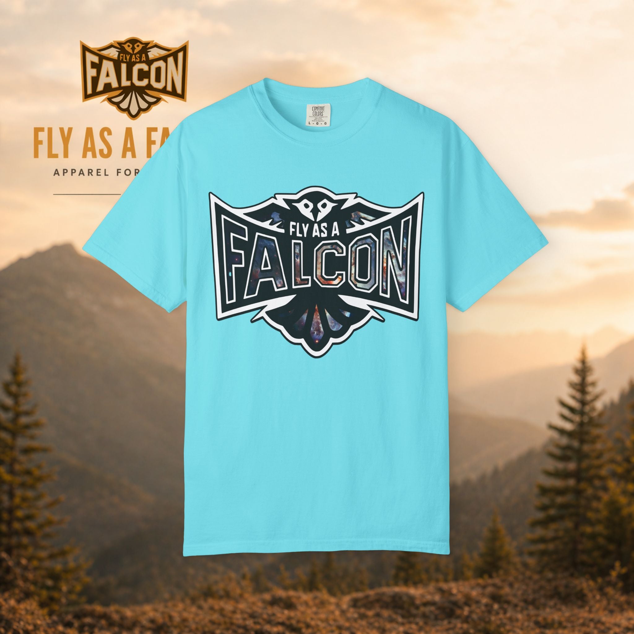 Fly As A Falcon Graphic T-Shirt | Cosmos