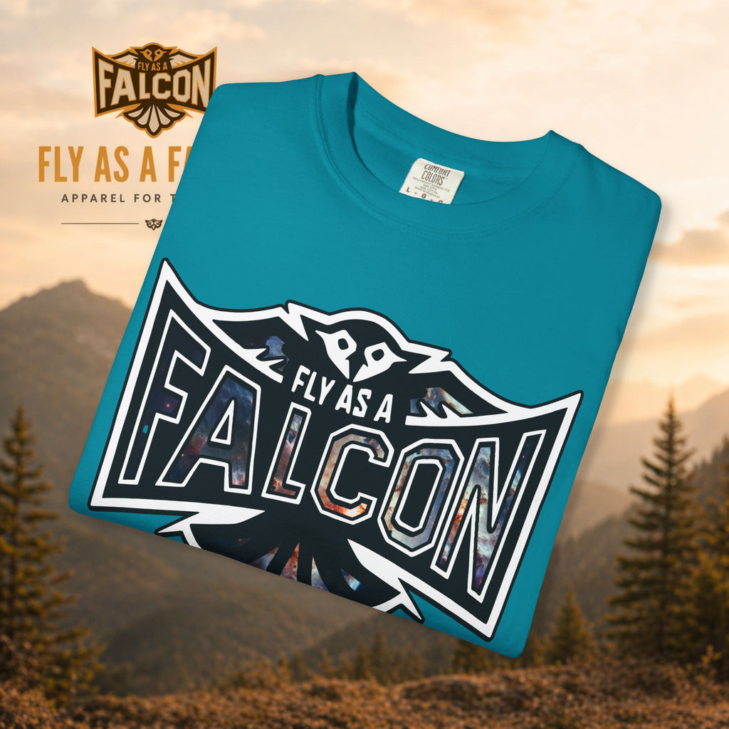 Fly As A Falcon Graphic T-Shirt | Cosmos
