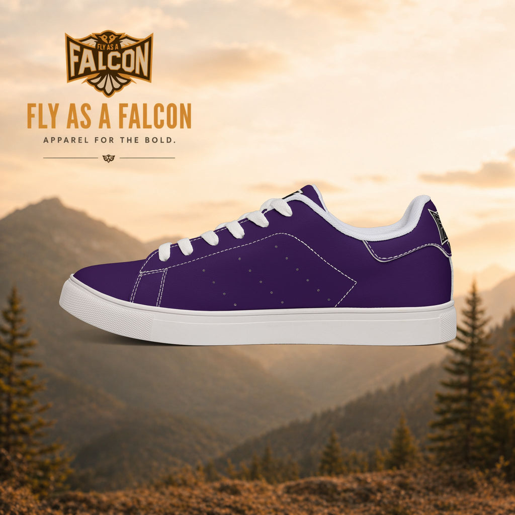 Fly As A Falcon Purple Low-Top Sneakers | Cosmos