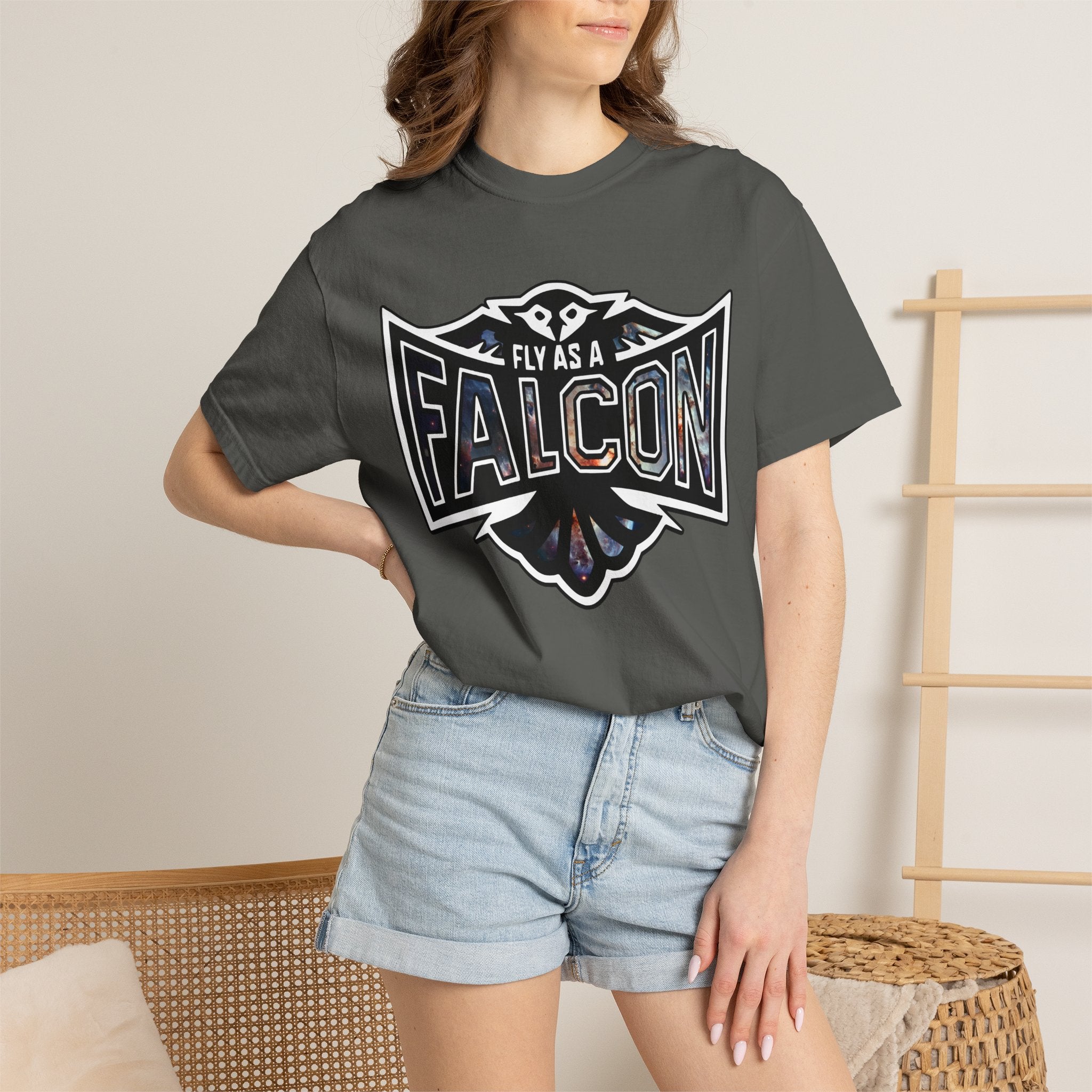 Fly As A Falcon Graphic T-Shirt | Cosmos