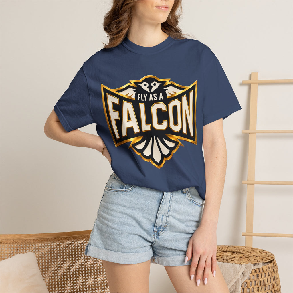 Fly As A Falcon Graphic T-Shirt | Black & Gold Collection 01