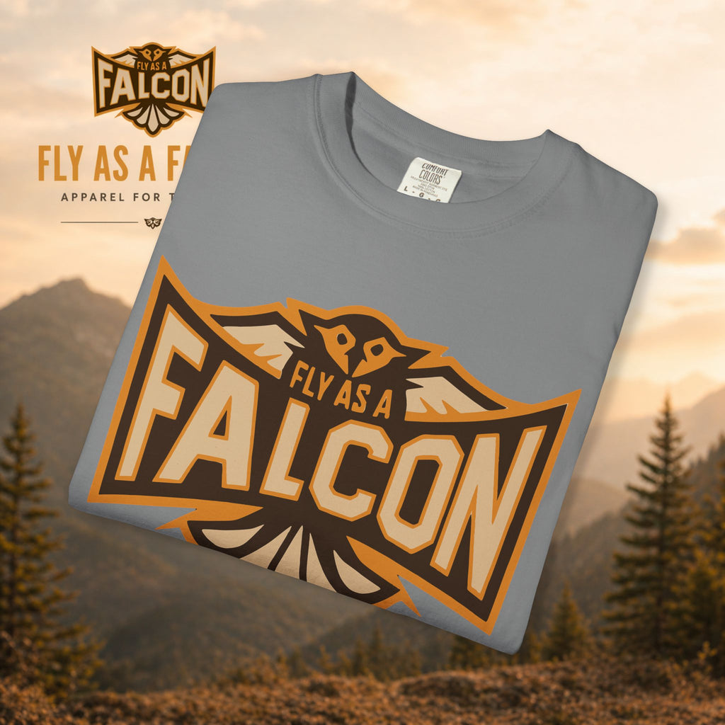 Fly As A Falcon T-Shirt | Sepia