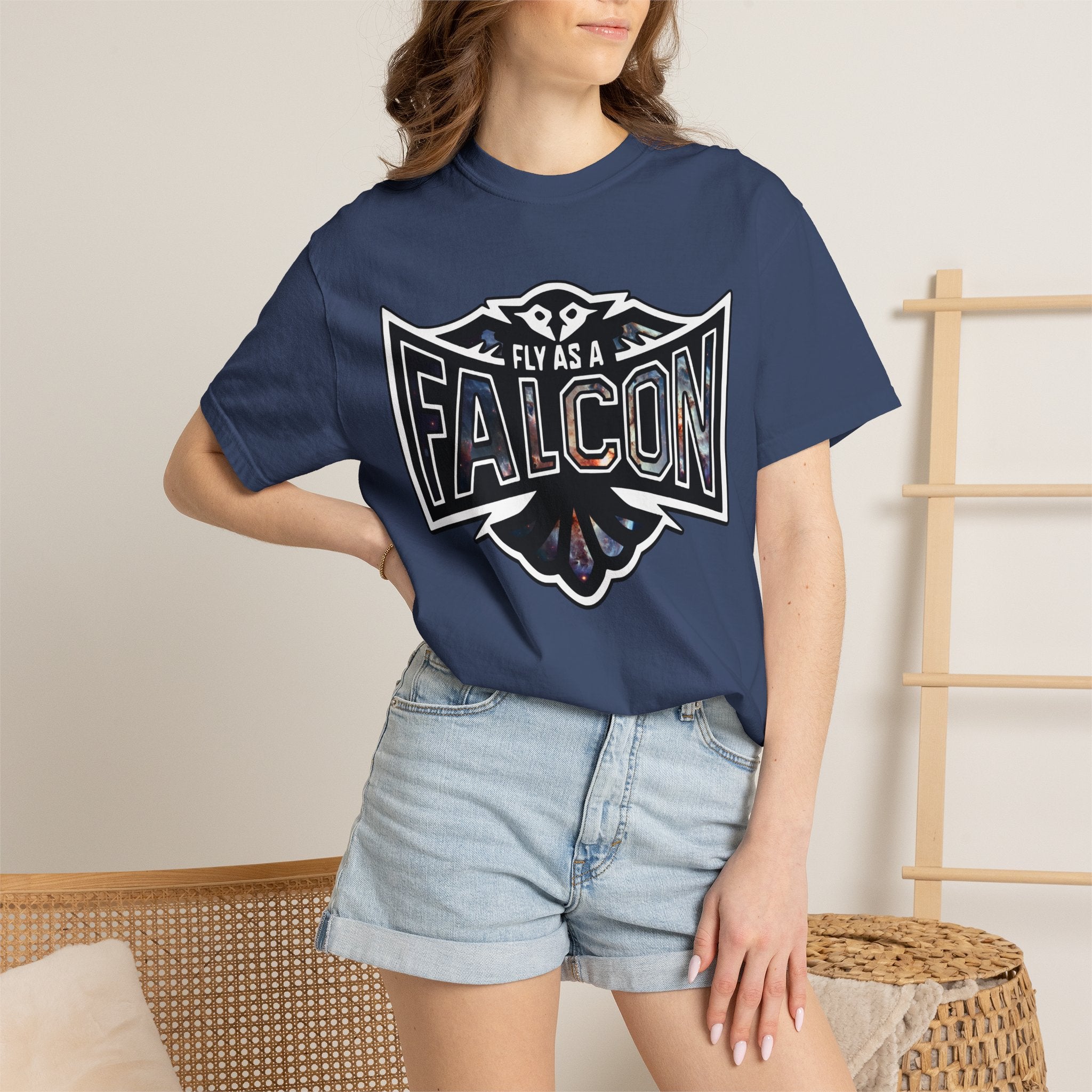 Fly As A Falcon Graphic T-Shirt | Cosmos