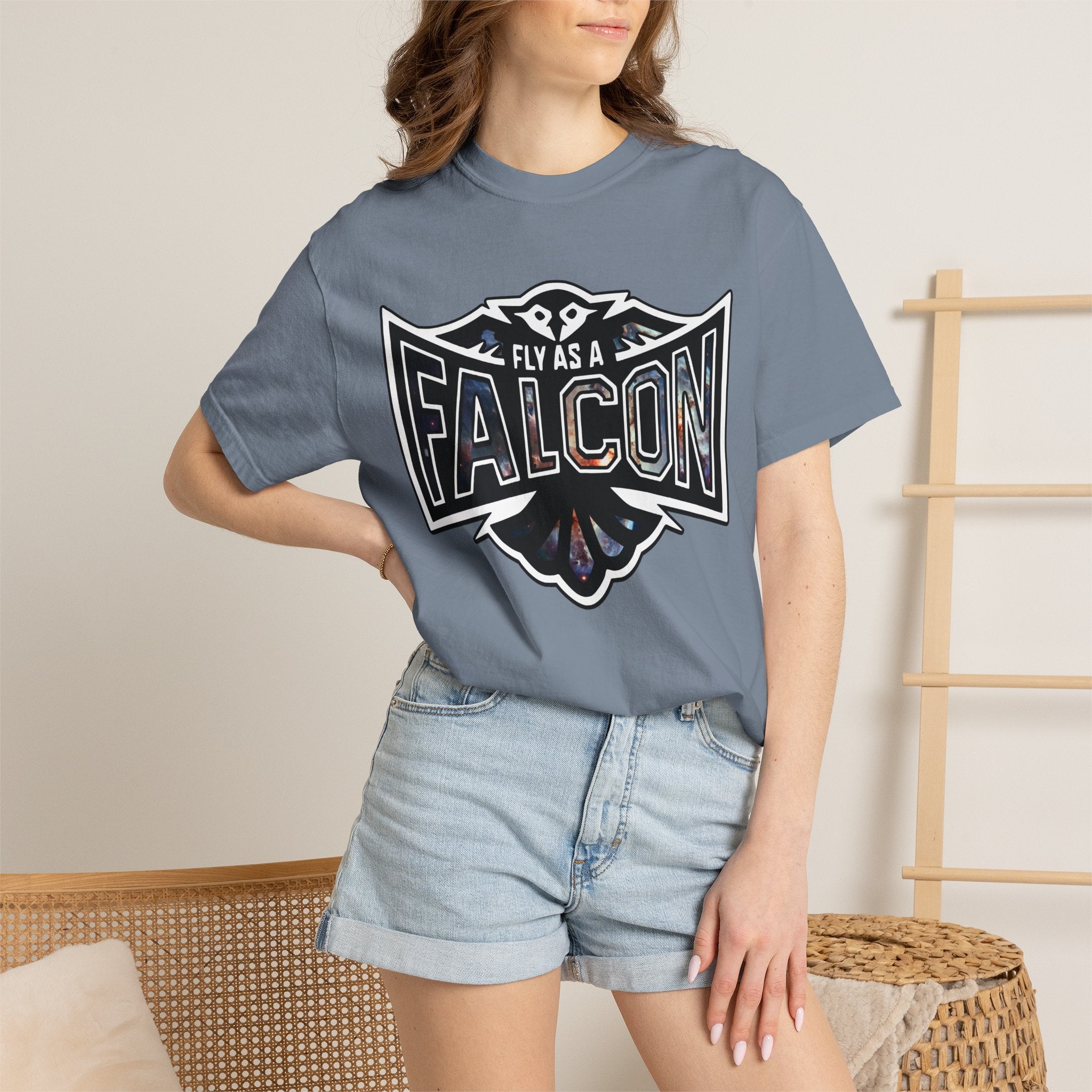 Fly As A Falcon Graphic T-Shirt | Cosmos