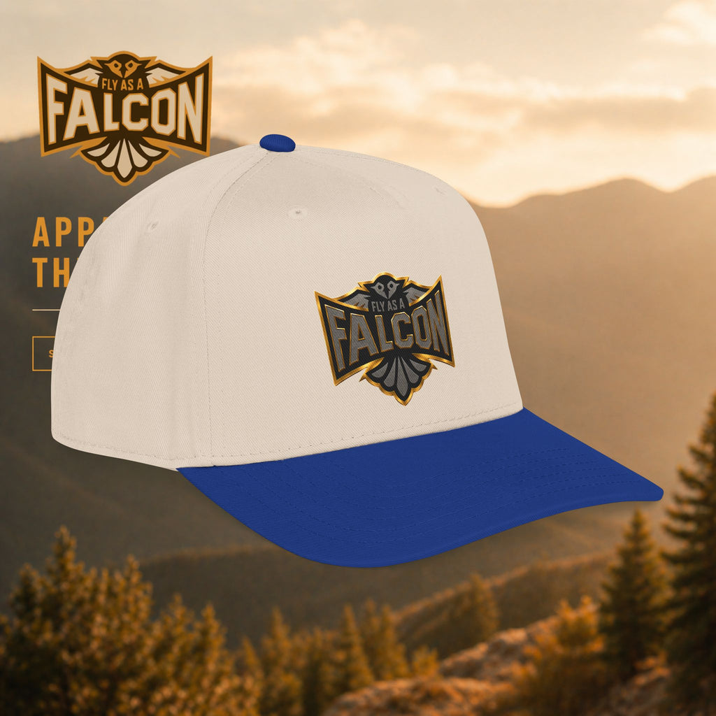 Fly As A Falcon Mid Profile Baseball Cap | Black & Gold Collection 02