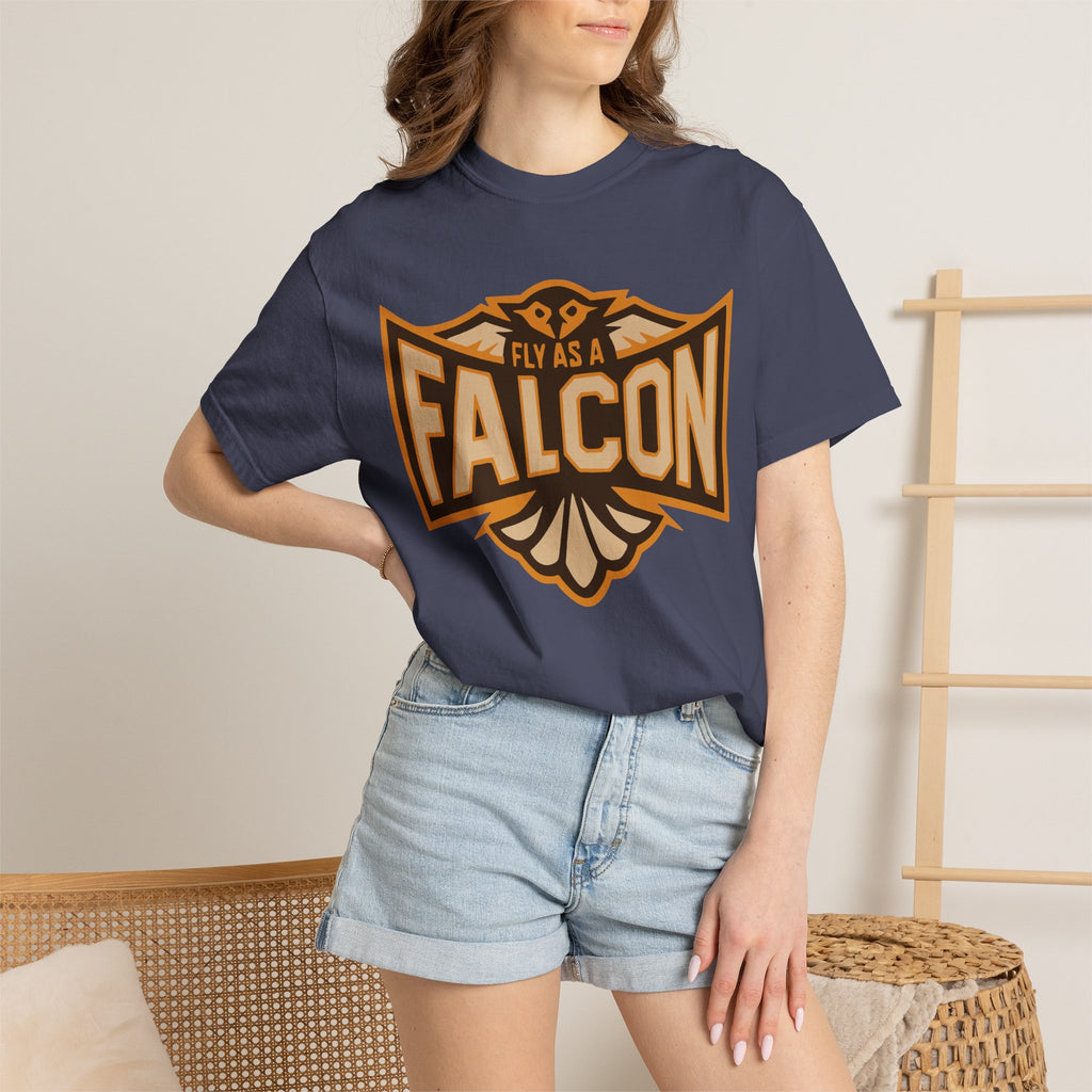 Fly As A Falcon T-Shirt | Sepia