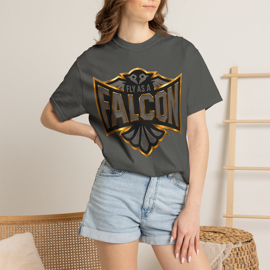 Fly As A Falcon Graphic T-Shirt | Black & Gold Collection 02