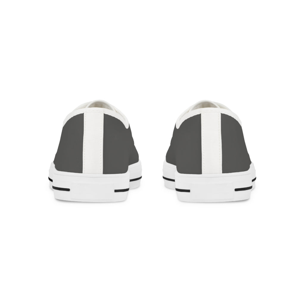 Fly As A Falcon Low Top Sneakers |  Granite Classic Grey Canvas Casual Shoes