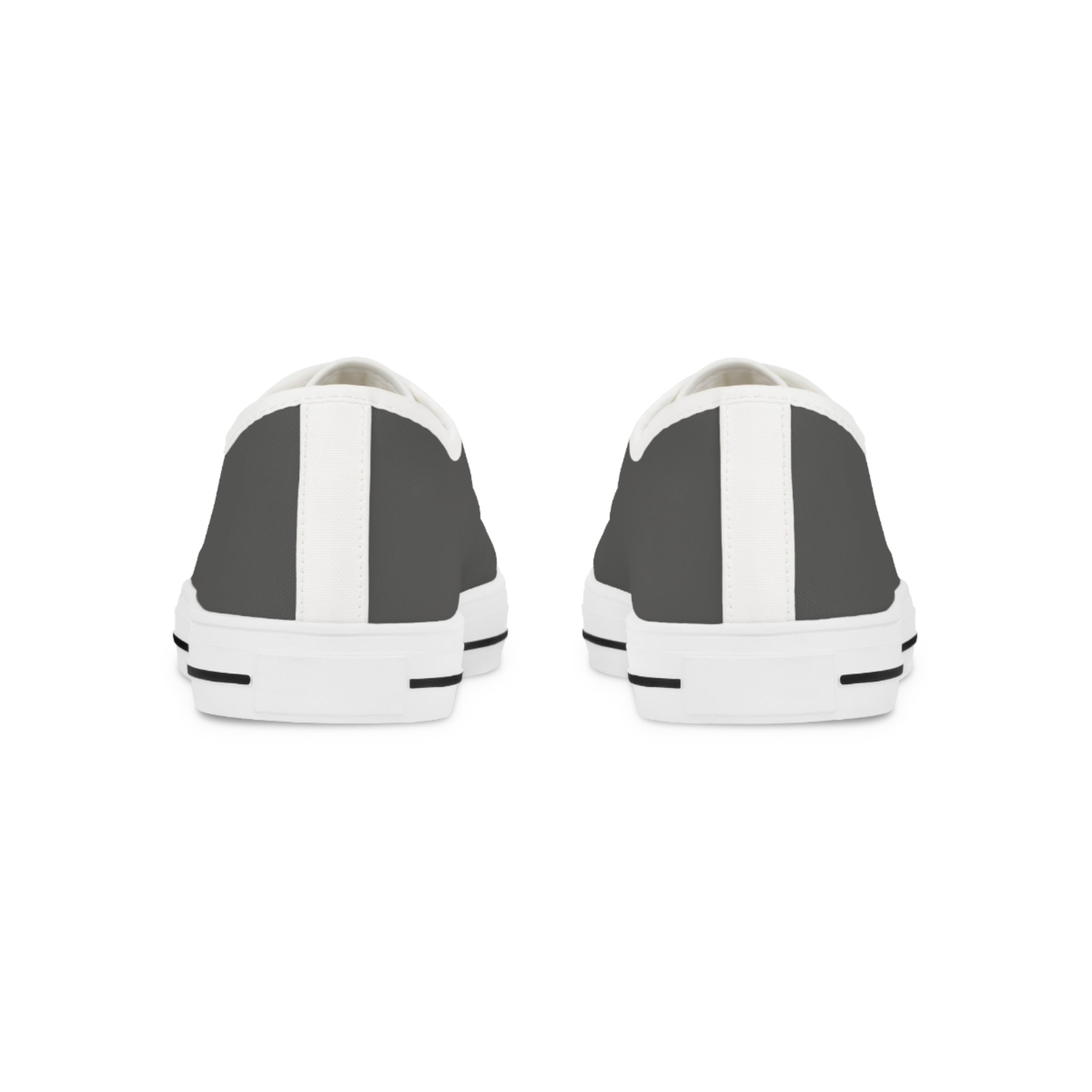 Fly As A Falcon Low Top Sneakers |  Granite Classic Grey Canvas Casual Shoes