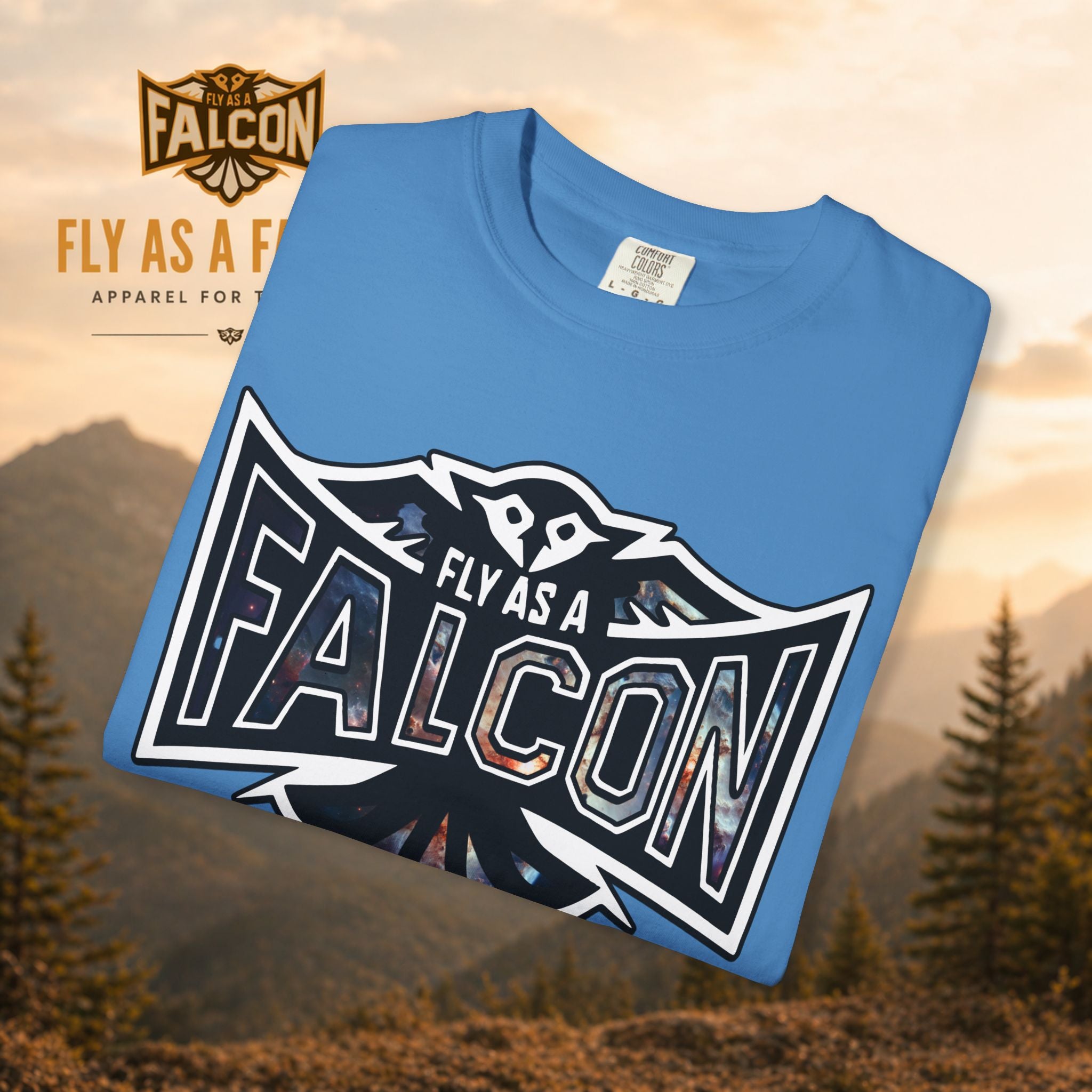 Fly As A Falcon Graphic T-Shirt | Cosmos