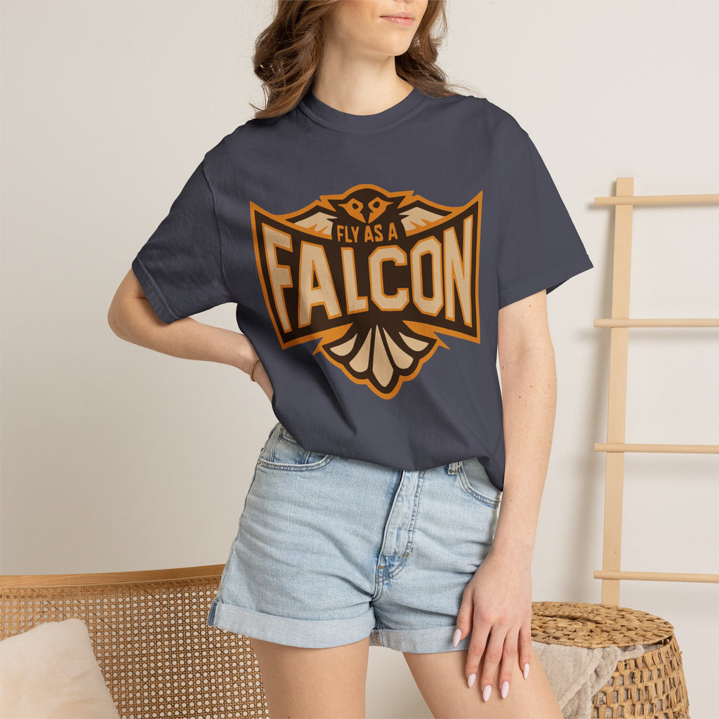 Fly As A Falcon T-Shirt | Sepia