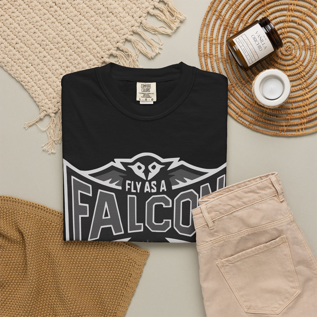Fly As A Falcon T-Shirt  |  Granite
