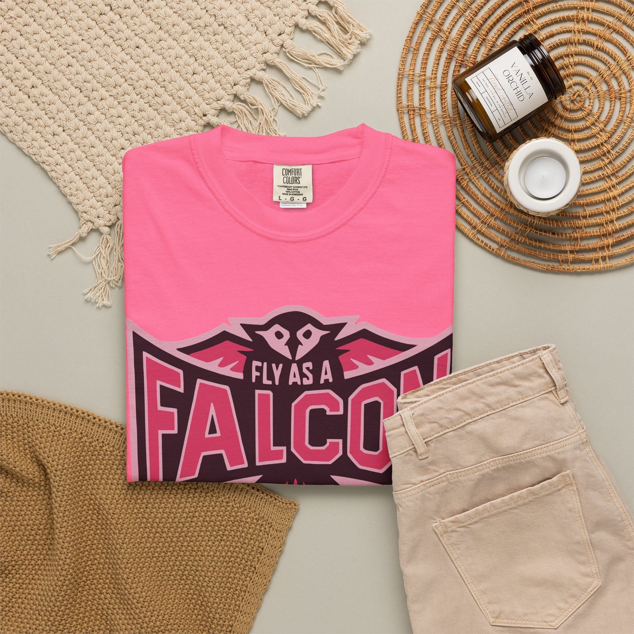 Fly As A Falcon T-Shirt | Wild Rose