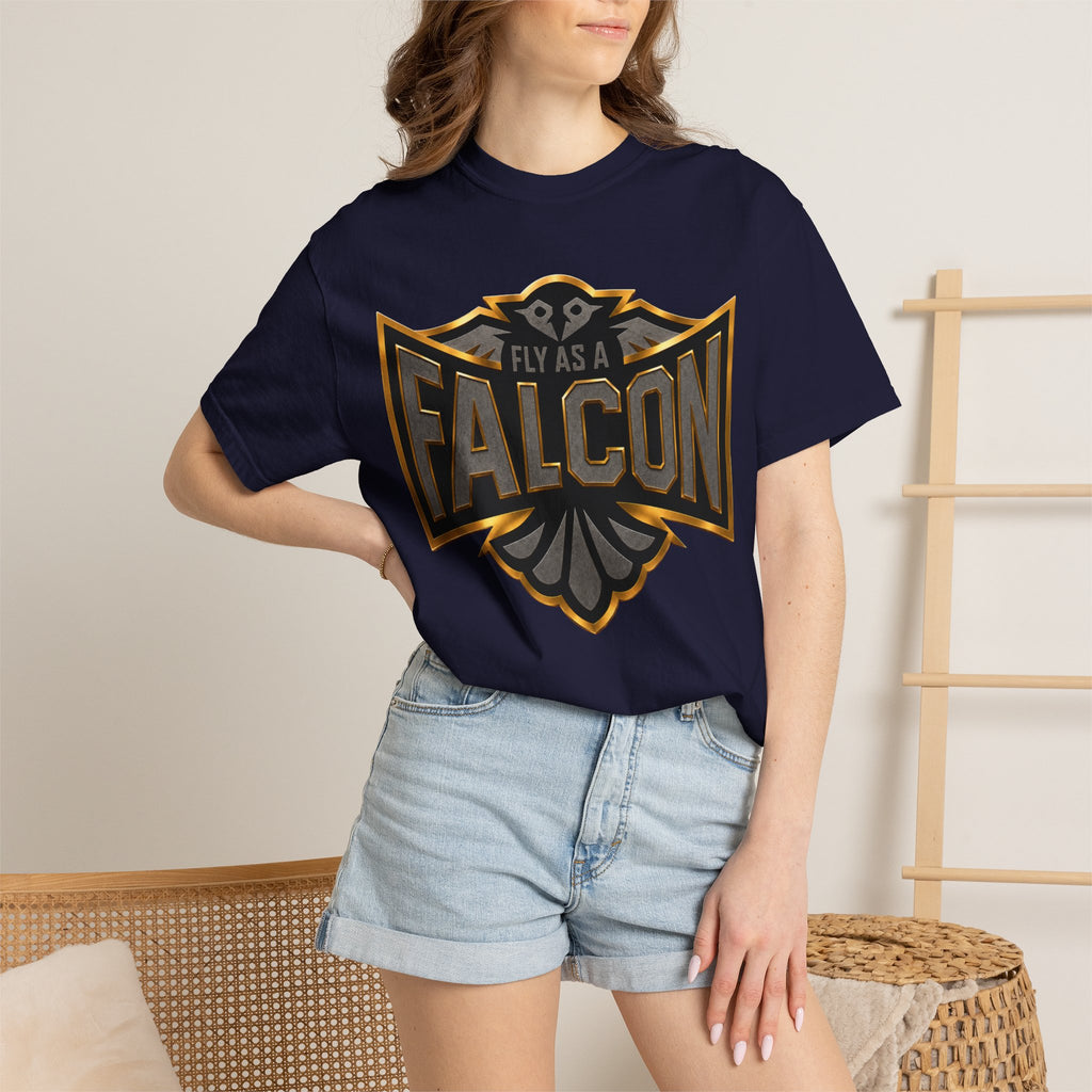 Fly As A Falcon Graphic T-Shirt | Black & Gold Collection 02