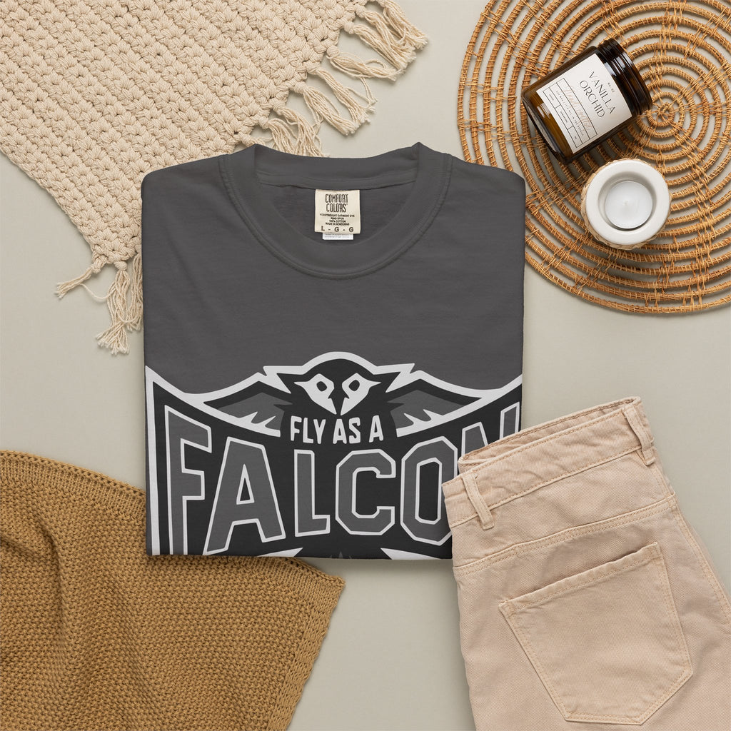 Fly As A Falcon T-Shirt  |  Granite