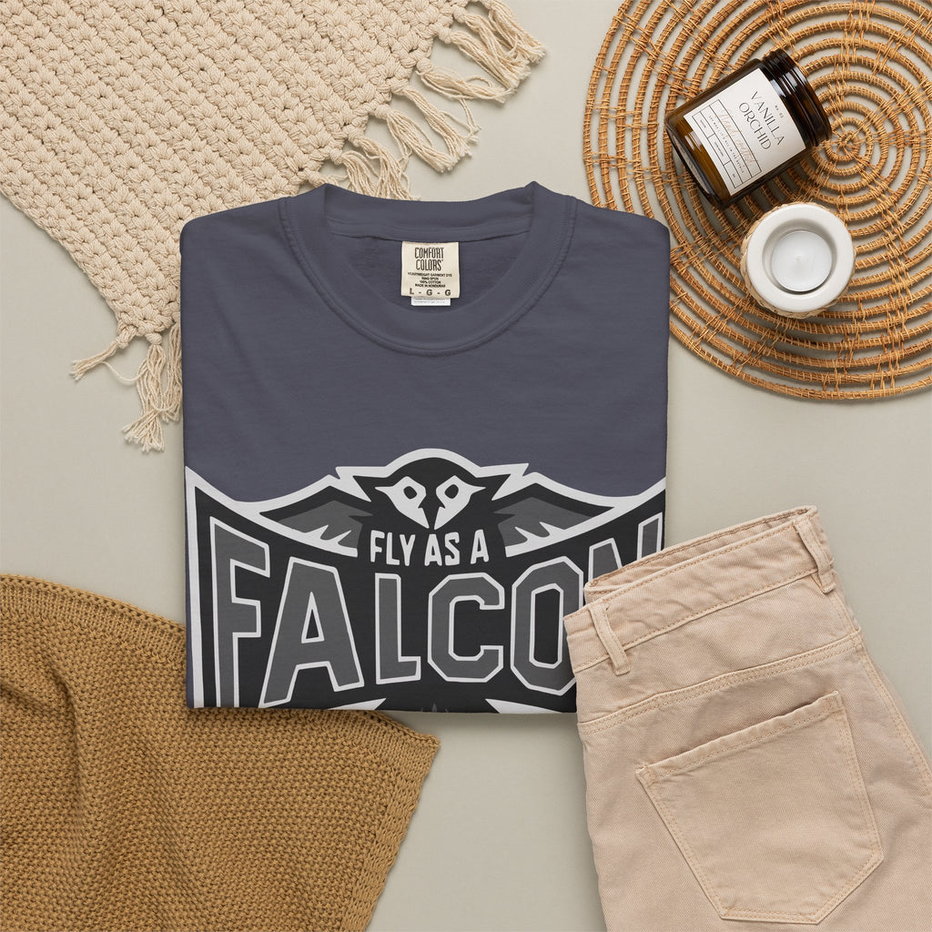 Fly As A Falcon T-Shirt  |  Granite