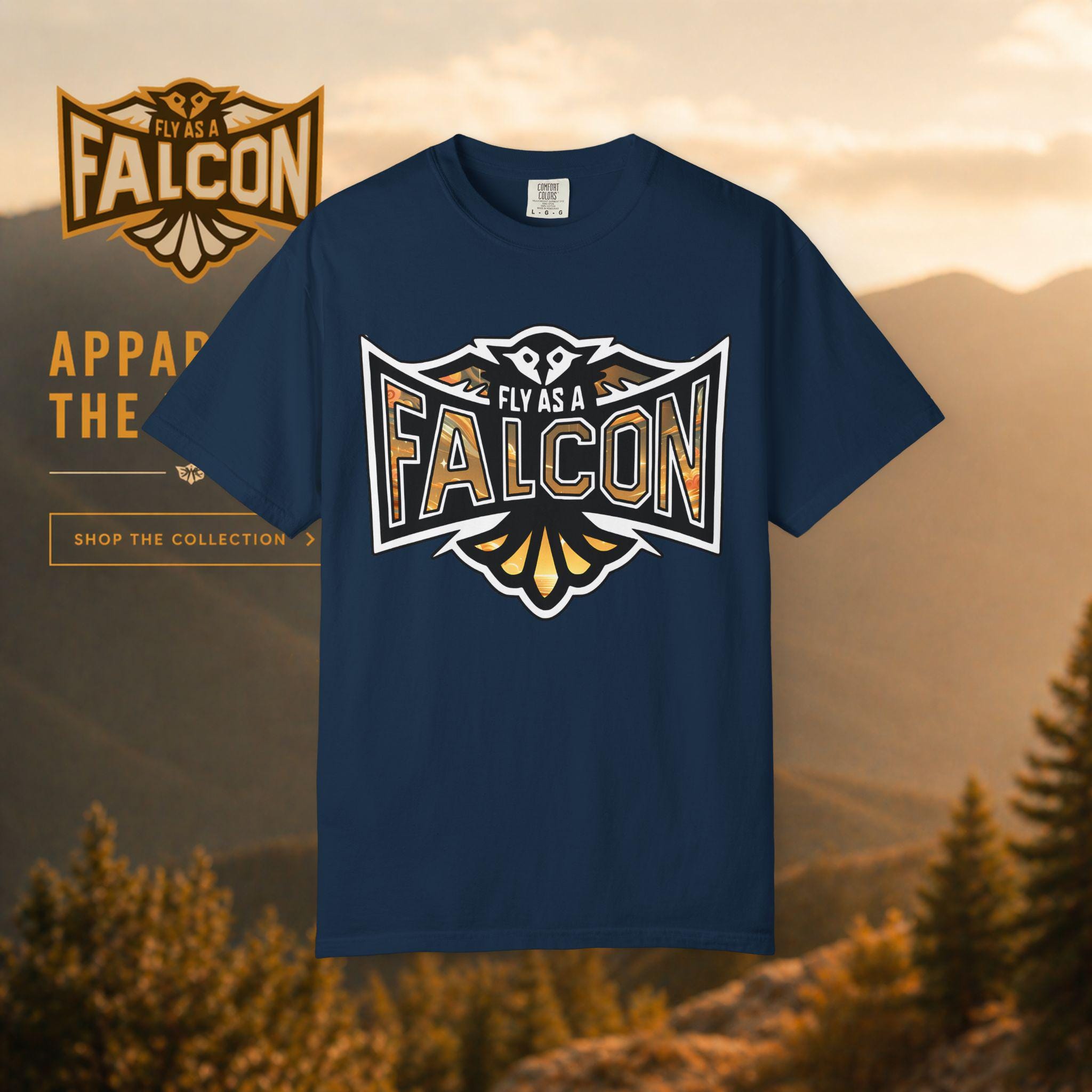 Fly As A Falcon Graphic T-Shirt Golden Haze product image