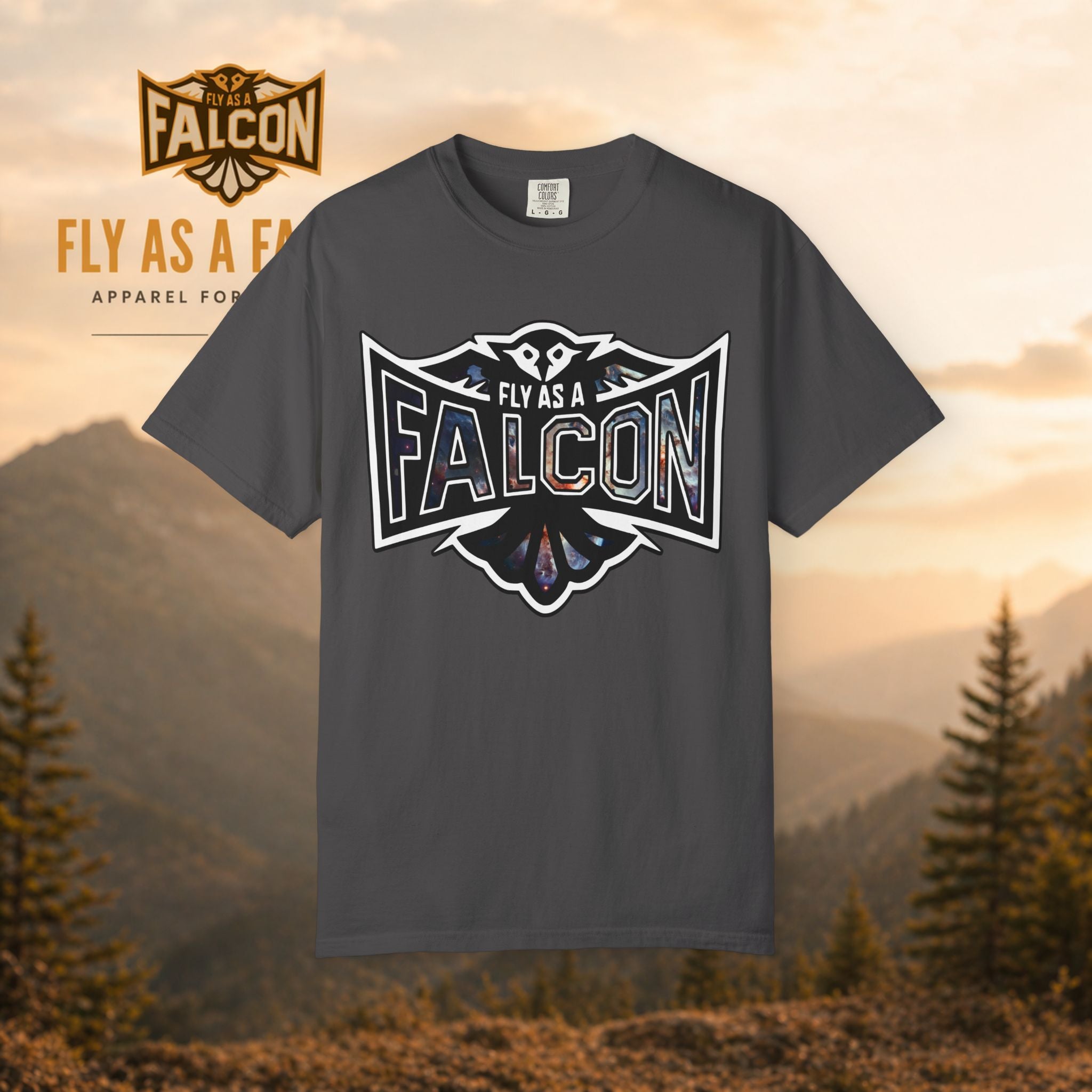 Fly As A Falcon Graphic T-Shirt | Cosmos
