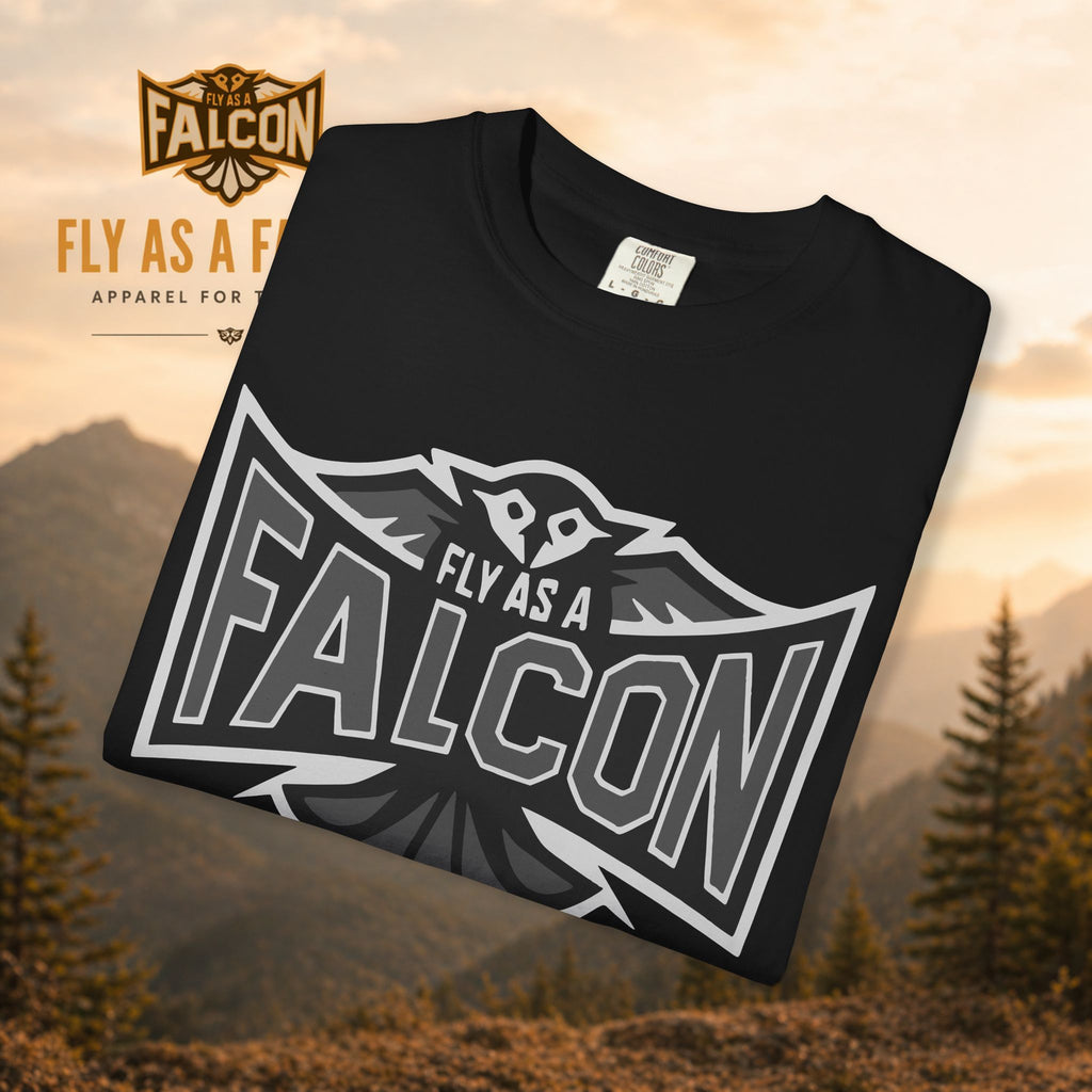 Fly As A Falcon T-Shirt  |  Granite