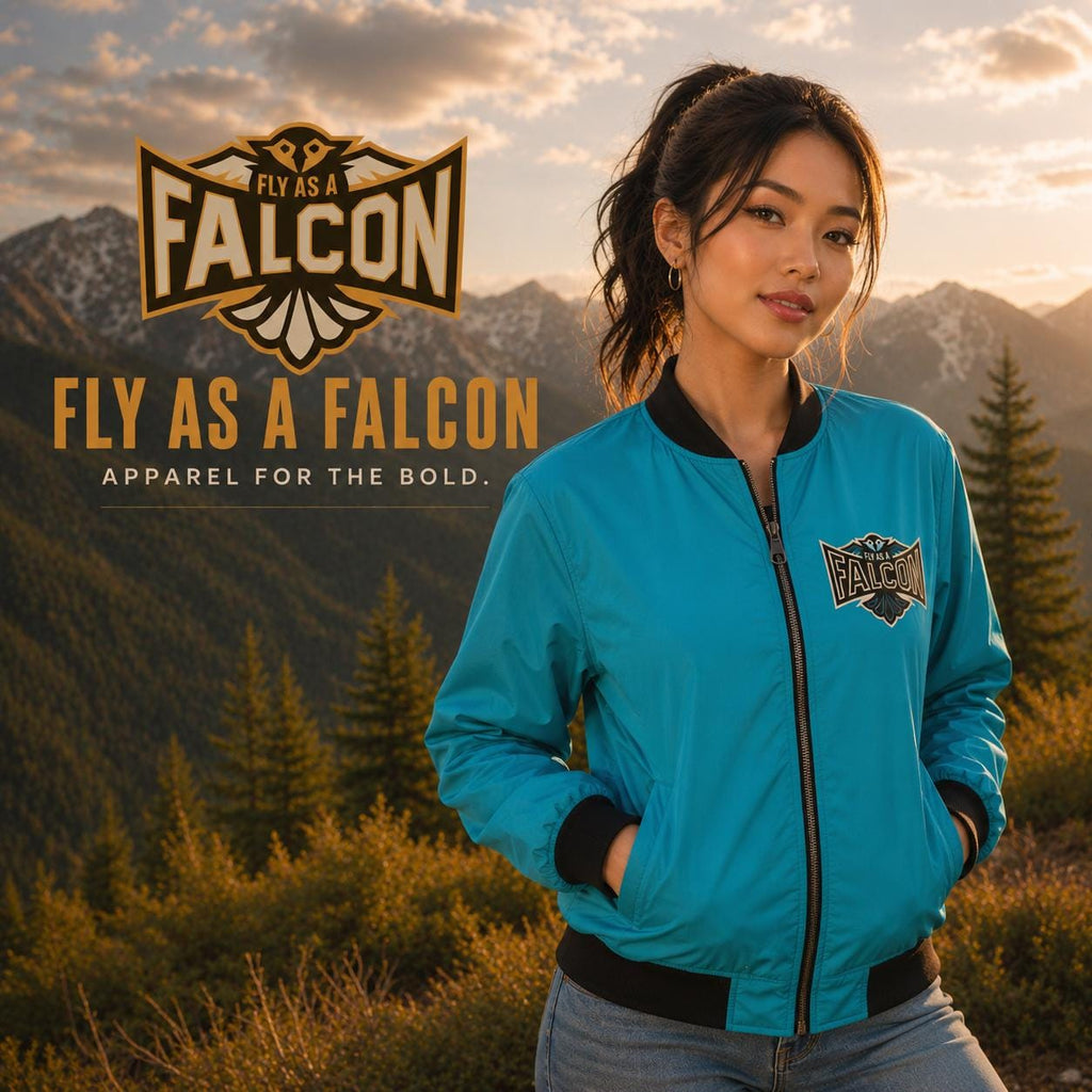 Fly As A Falcon Retro 3D bomber jacket product image