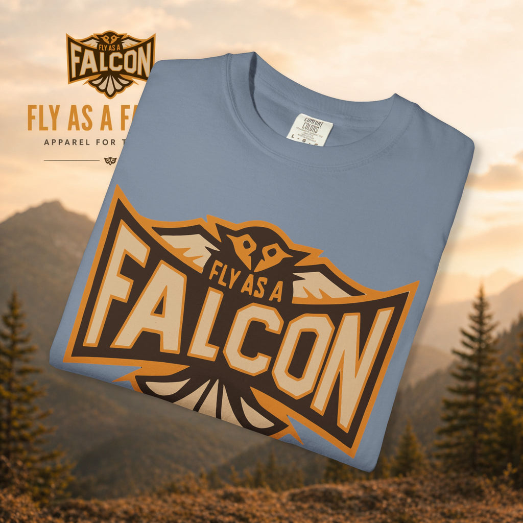 Fly As A Falcon T-Shirt | Sepia