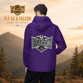 Fly As A Falcon Cosmos purple windbreaker jacket product image
