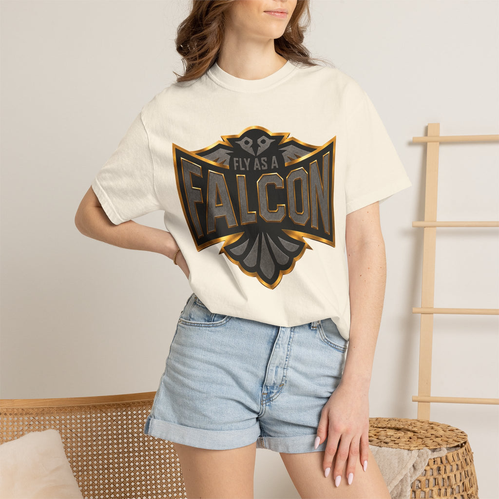 Fly As A Falcon Graphic T-Shirt | Black & Gold Collection 02