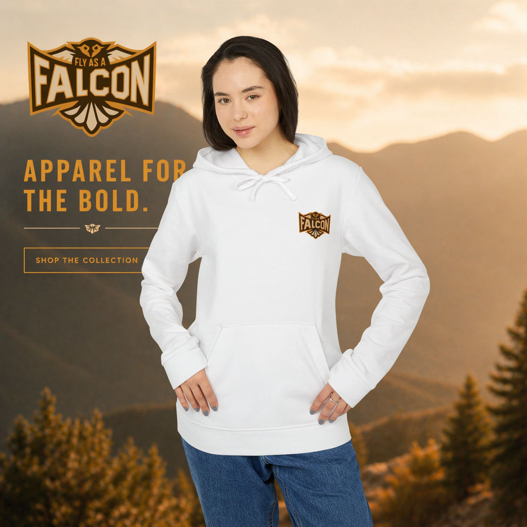 Fly As A Falcon Adidas Pullover Hoodie | Sepia