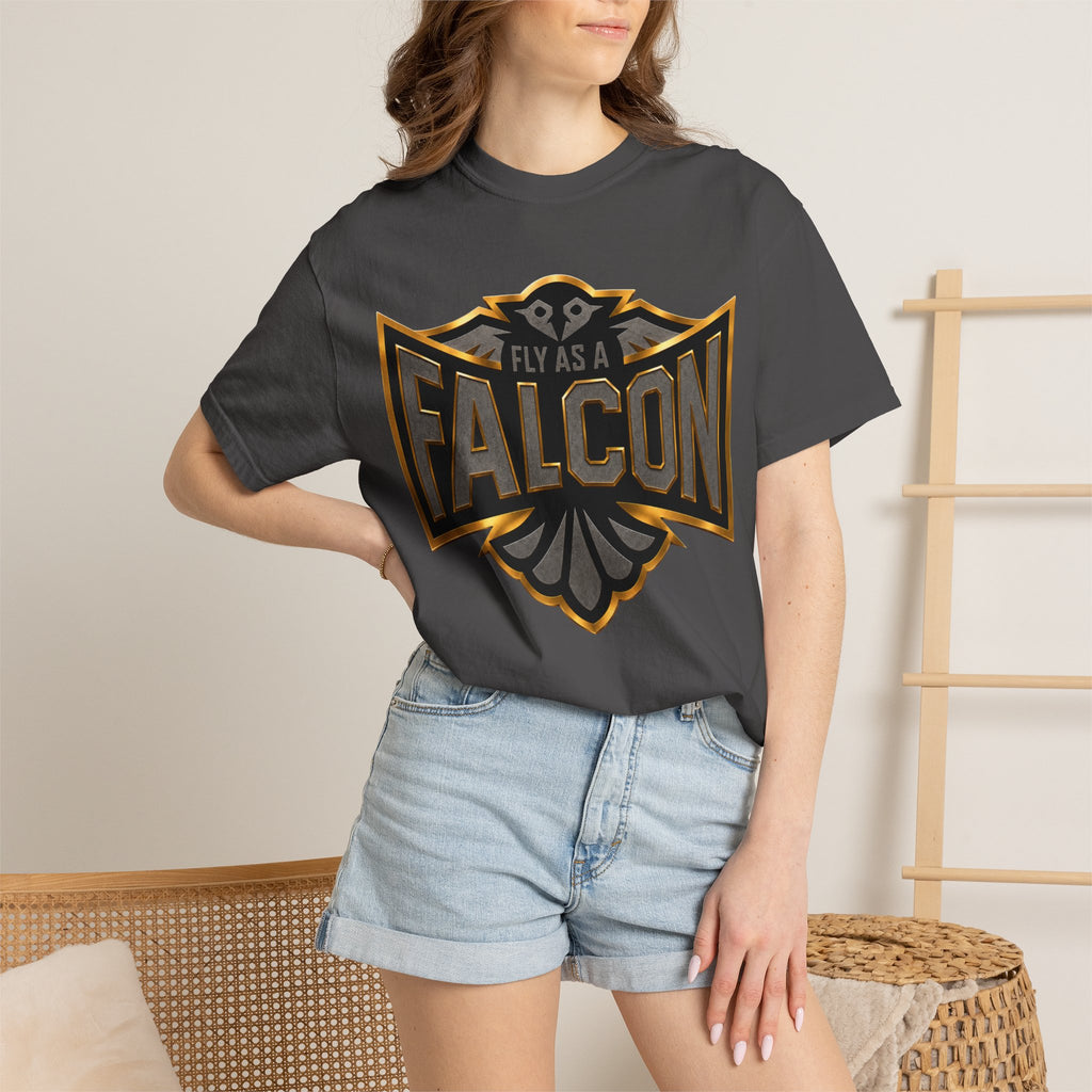 Fly As A Falcon Graphic T-Shirt | Black & Gold Collection 02