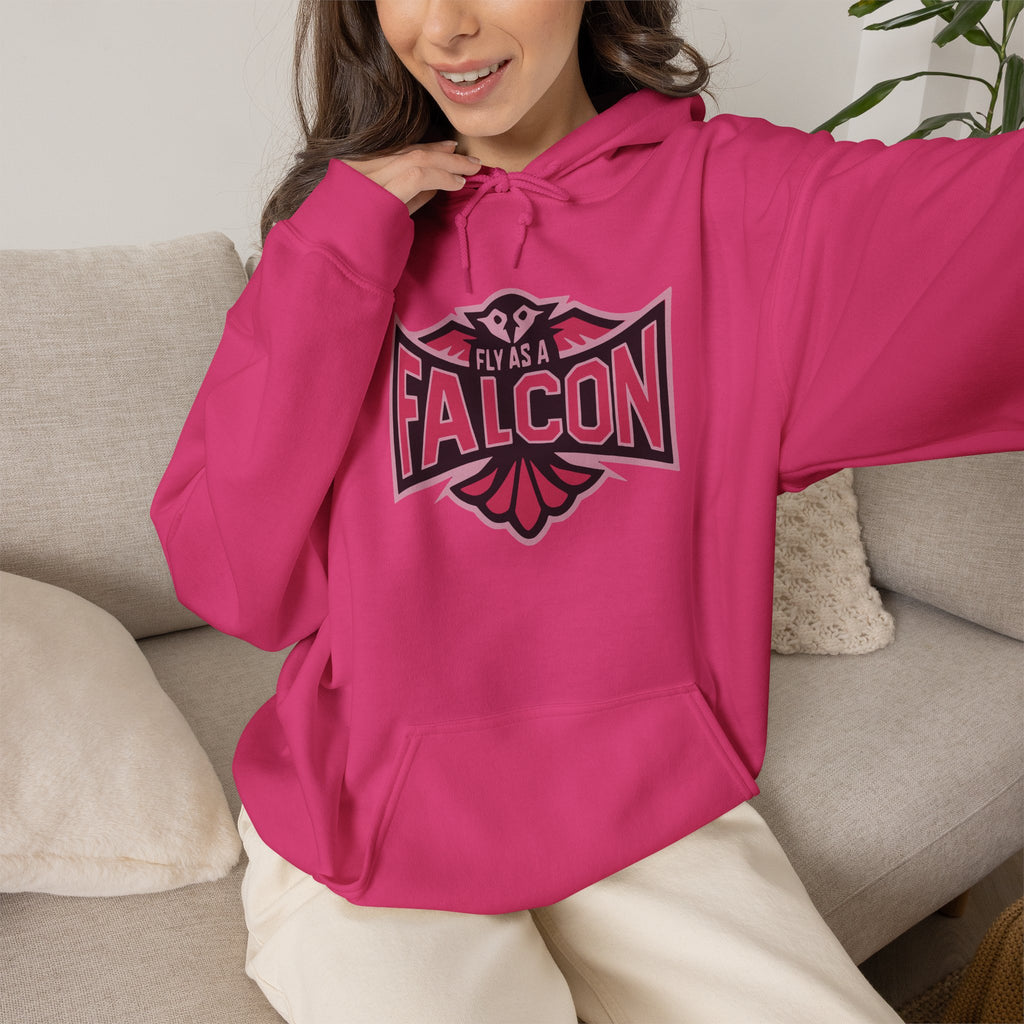 Fly As A Falcon Hoodie | Wild Rose