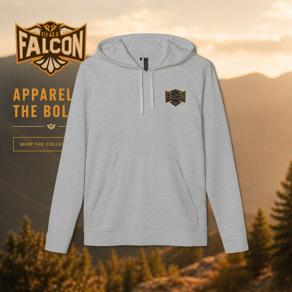 Fly As A Falcon Adidas Pullover Hoodie Black and Gold Collection 02 alternate view
