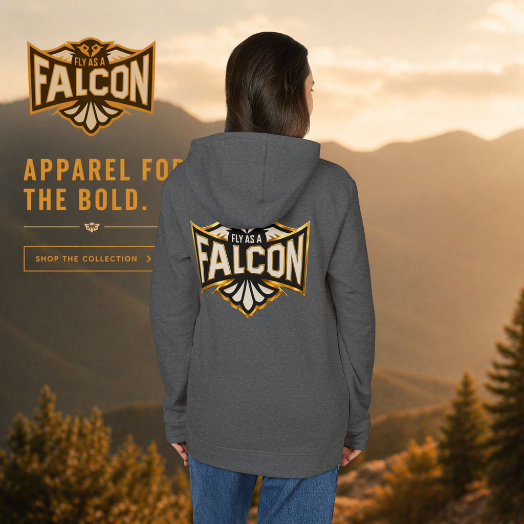 Fly As A Falcon Adidas Pullover Hoodie | Black & Gold Collection 01