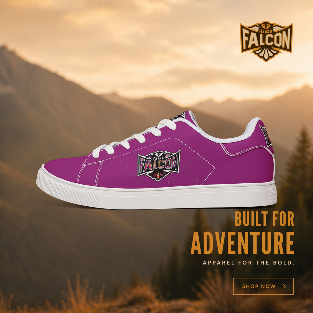 Fly As A Falcon Leather Low-Top Sneakers | Ocean Set