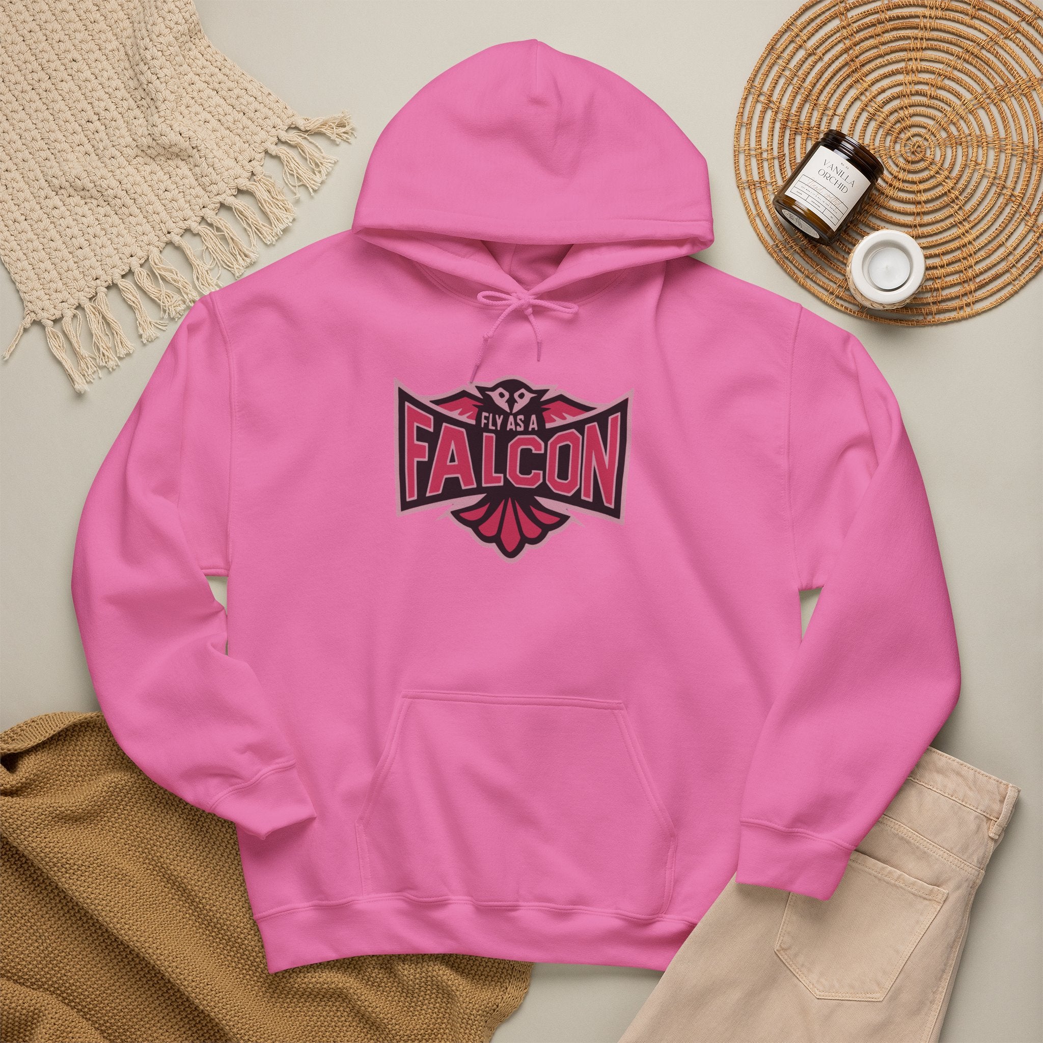 Fly As A Falcon Hoodie | Wild Rose
