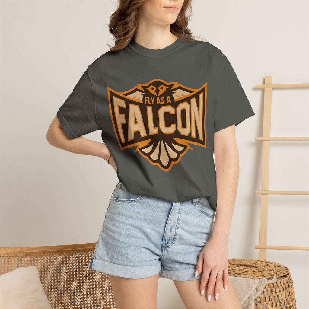 Fly As A Falcon T-Shirt | Sepia
